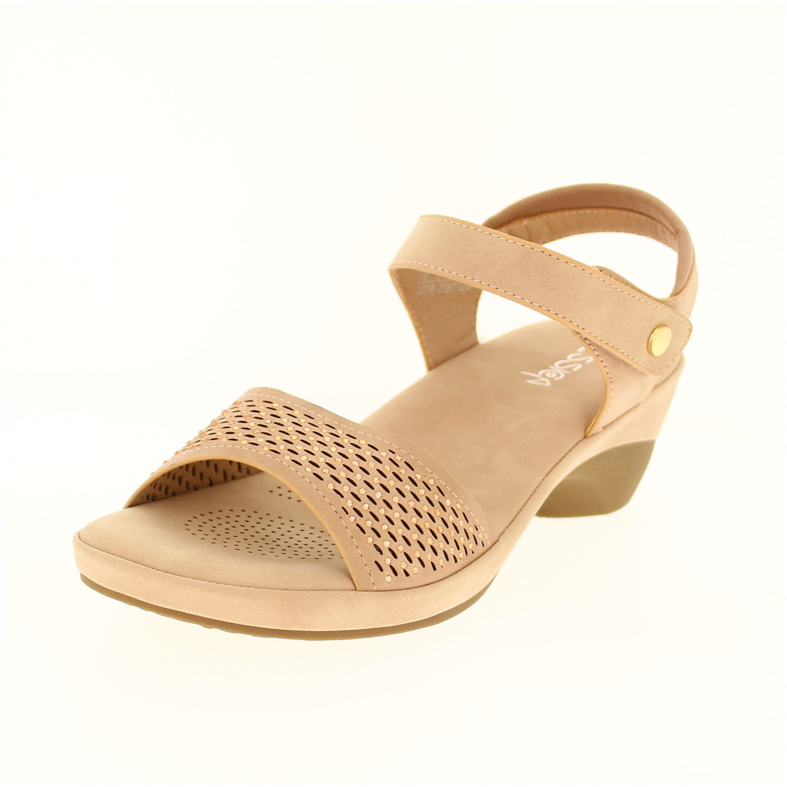 JESSICA Women Casual Slip-On Wedges Pink
