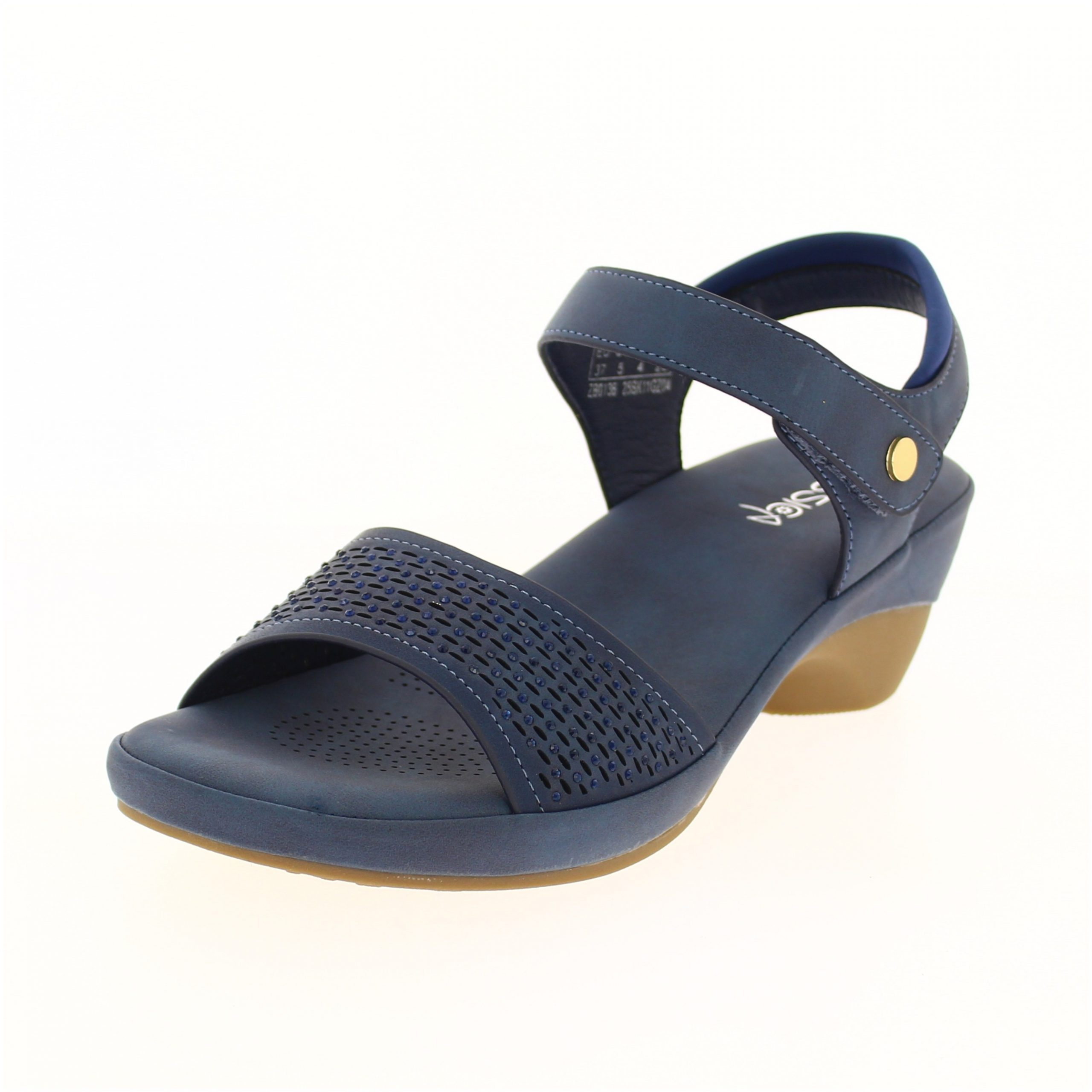 JESSICA Women Casual Slip-On Wedges Blue