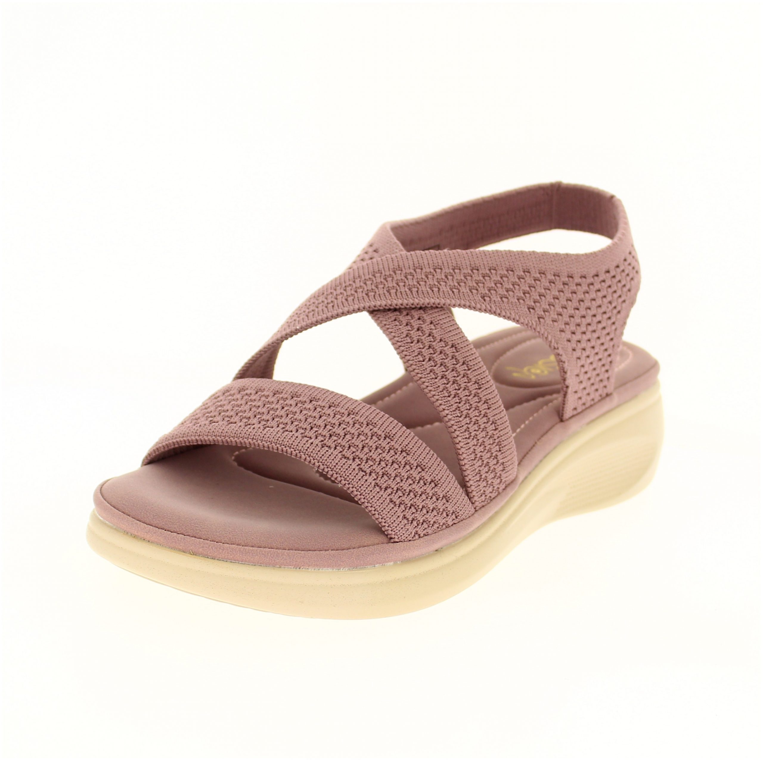 JESSICA Women Casual Slip-On Wedges Purple