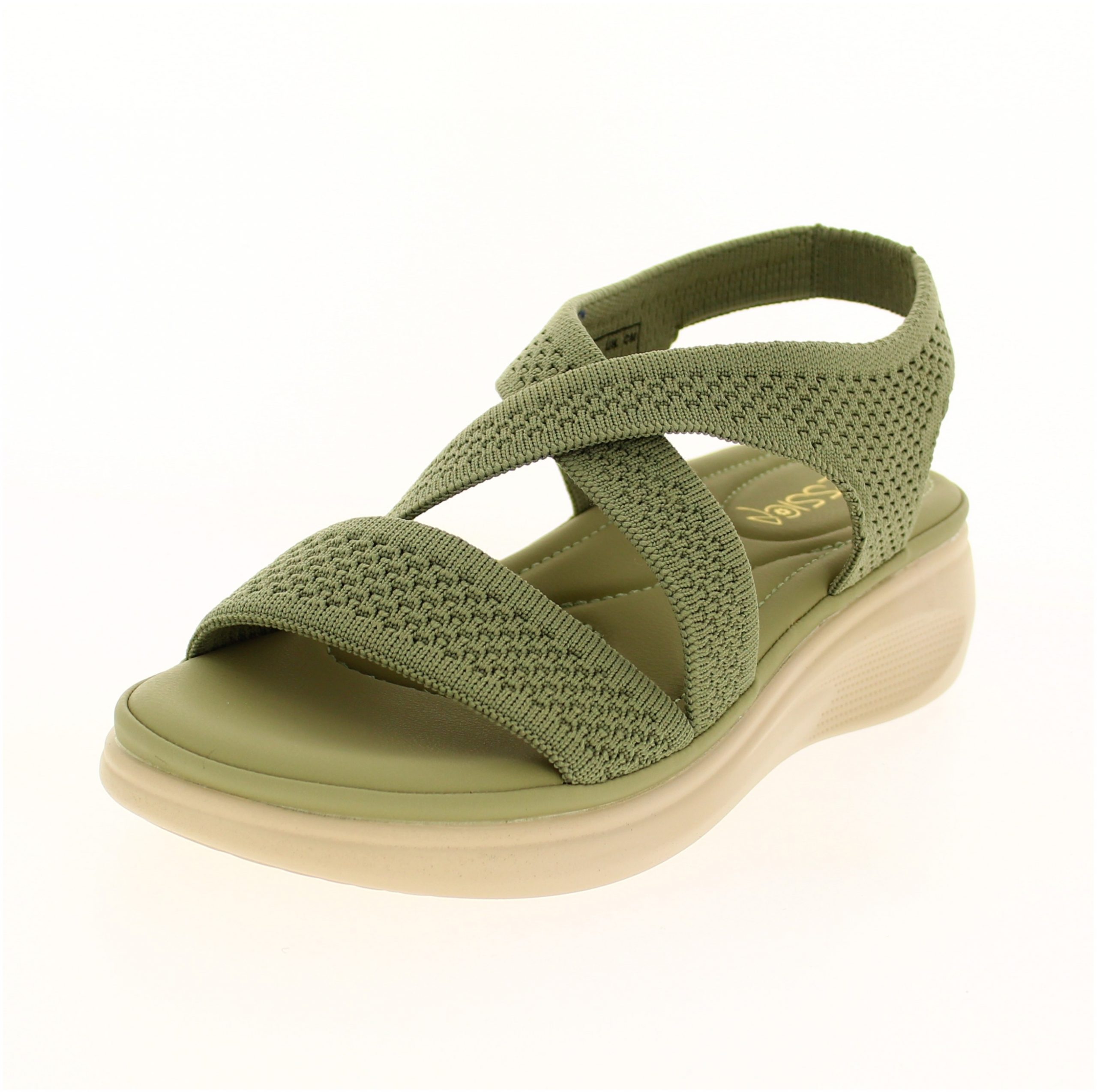 JESSICA Women Casual Slip-On Wedges Green