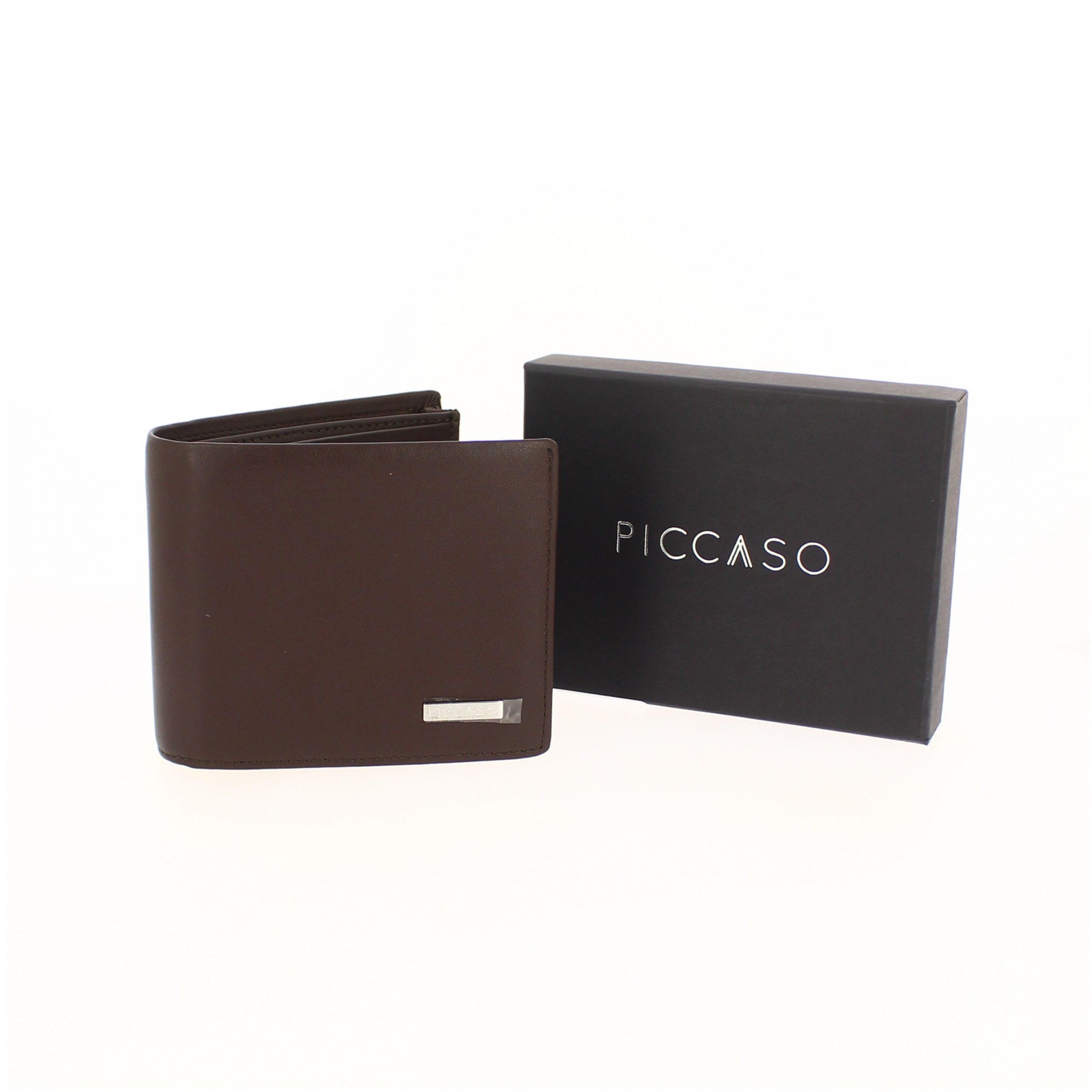 PICCASO Men Wallet Casual Brown - 11.5CM*9.5CM*2CM