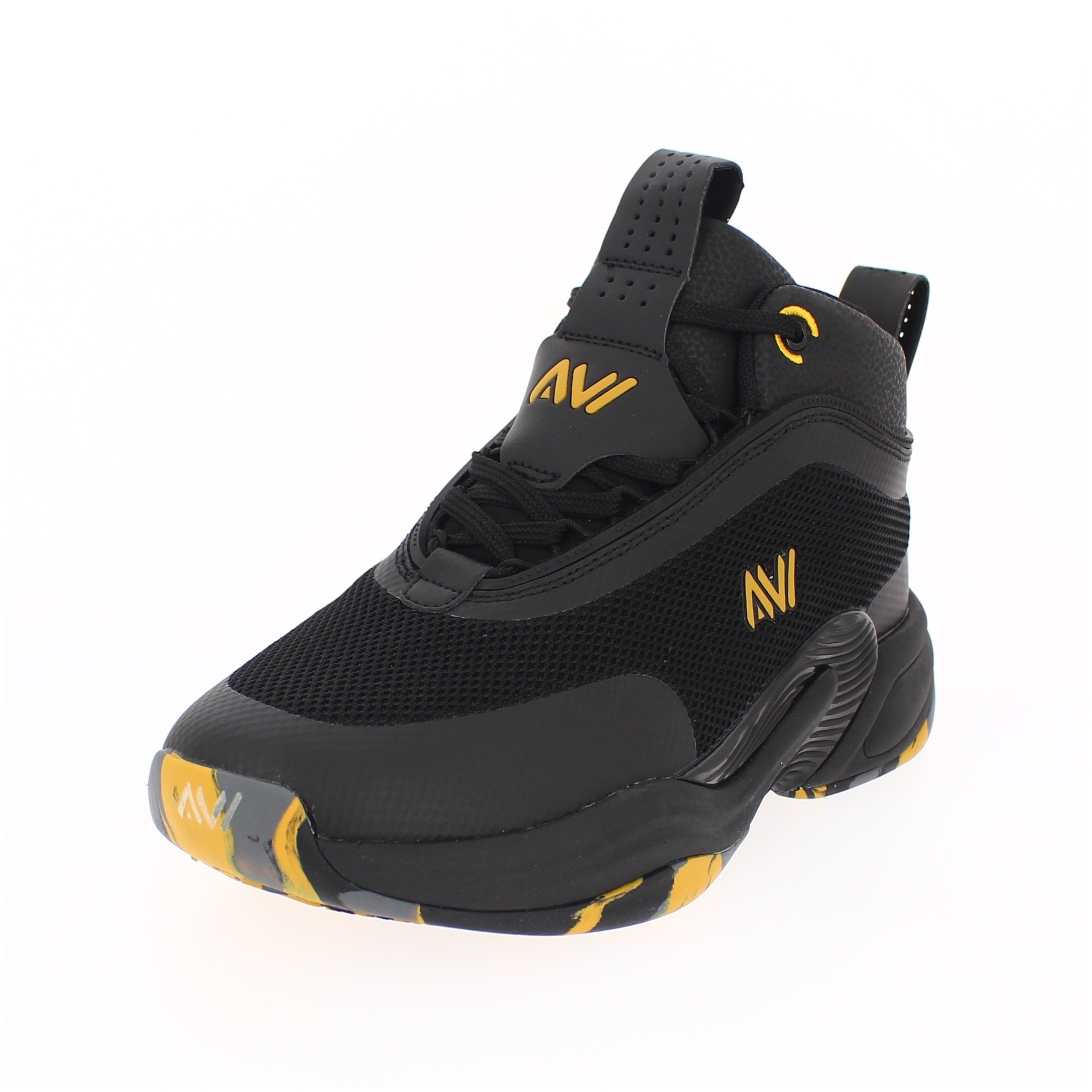 AVI Men Basketball Lacing Shoes BLACK