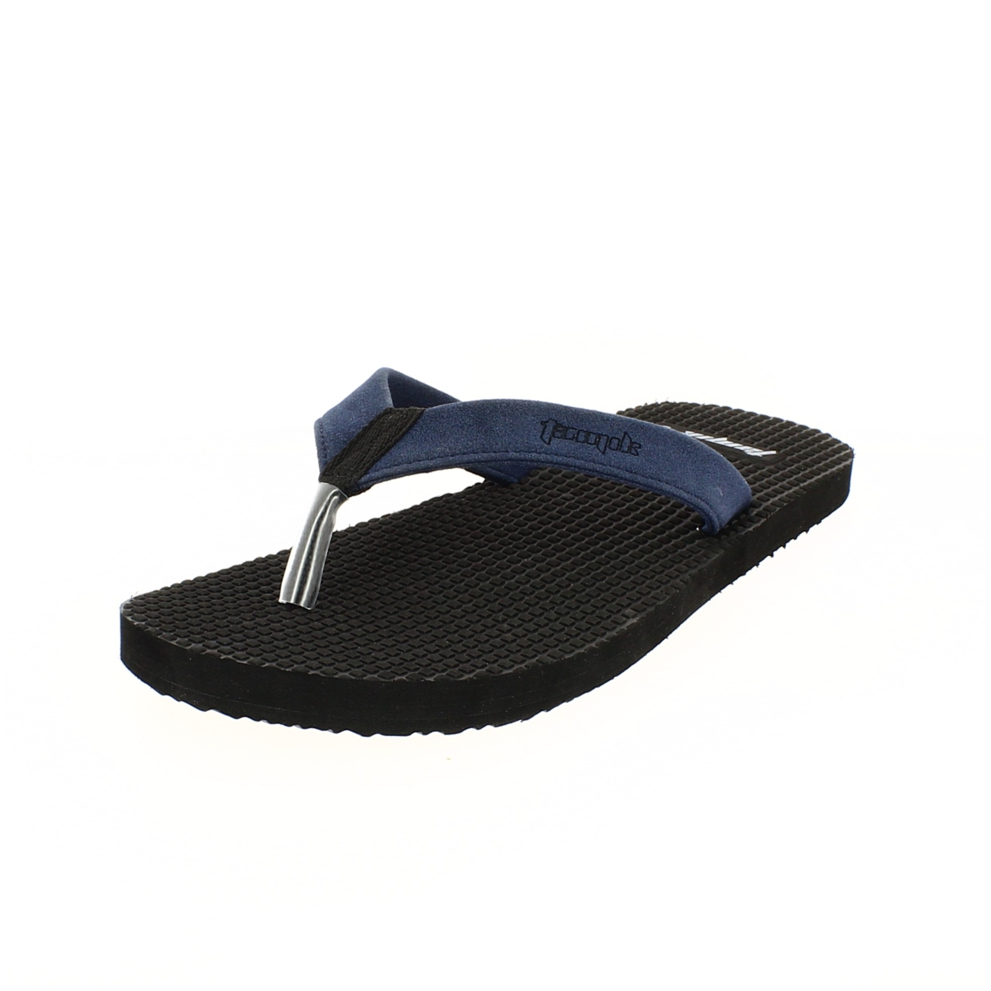 Tamik Men Casual V-strap Slippers BLACK-DK-BLUE