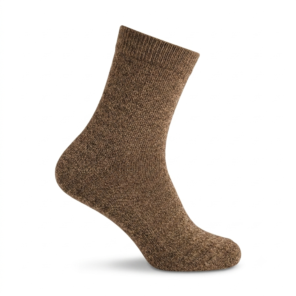 PICCASO Men Formal Crew Socks Beige