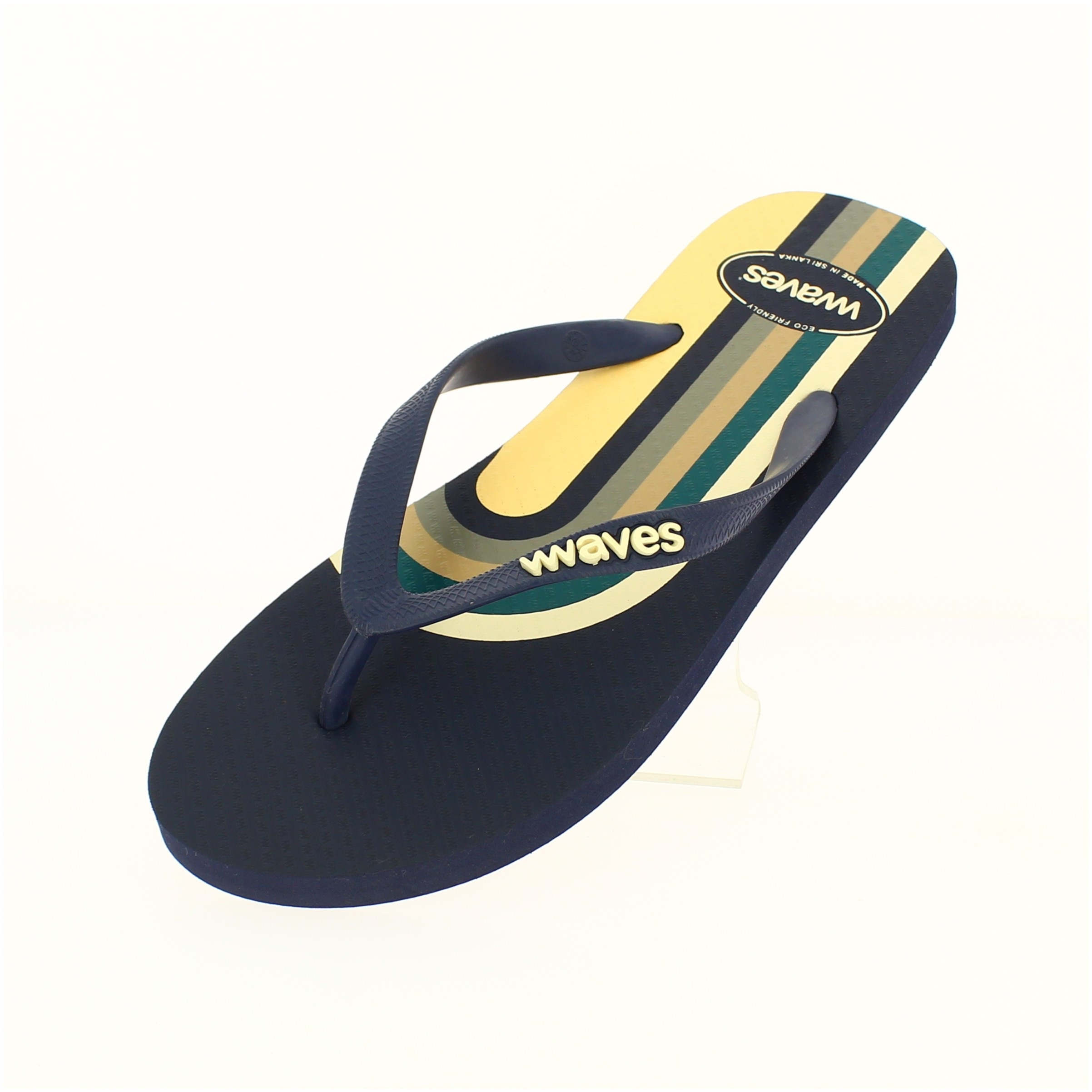 Waves Men Casual Flats Slipper Navy