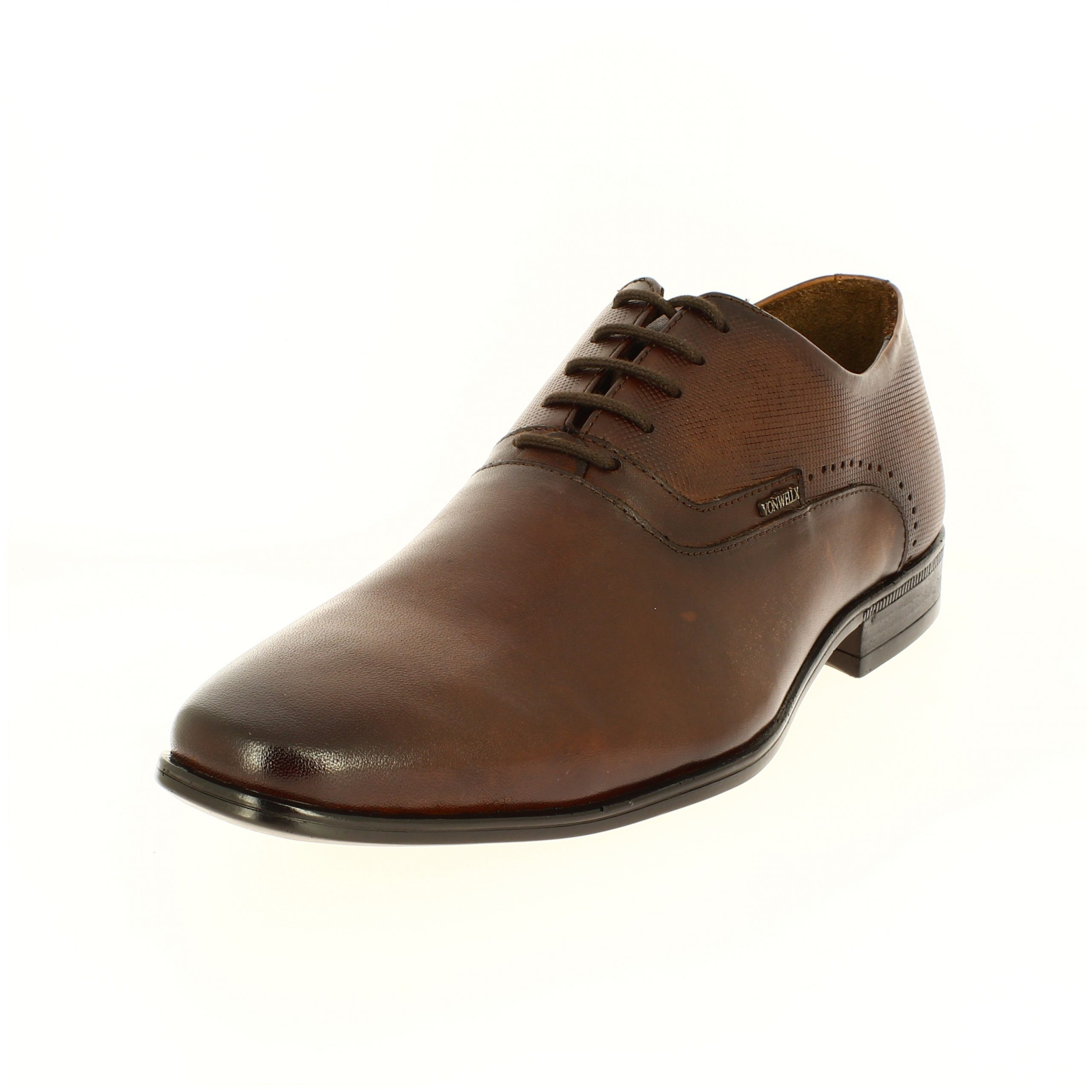 Von Wellx Men Formal Lacing Shoes BROWN
