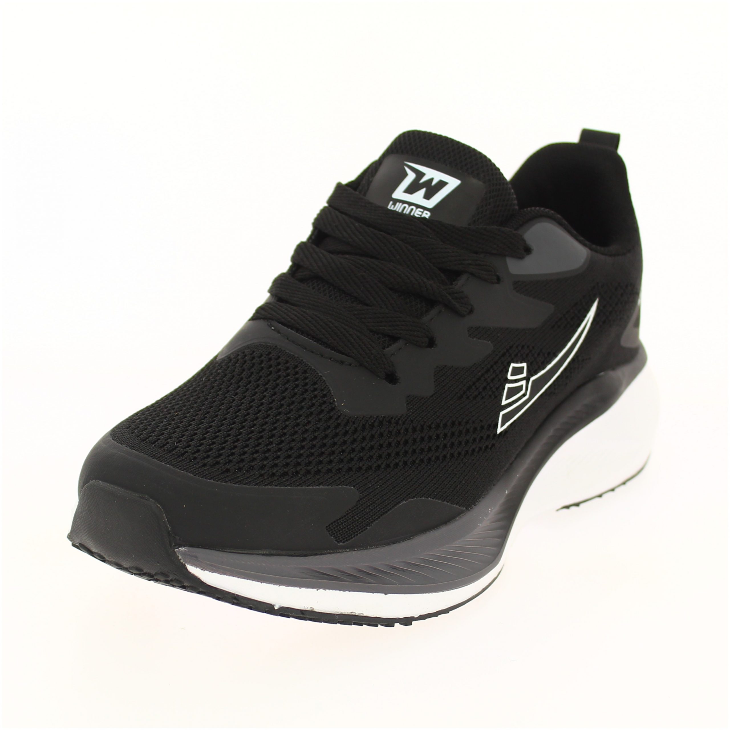 Winner Women Running Lacing Shoes Black