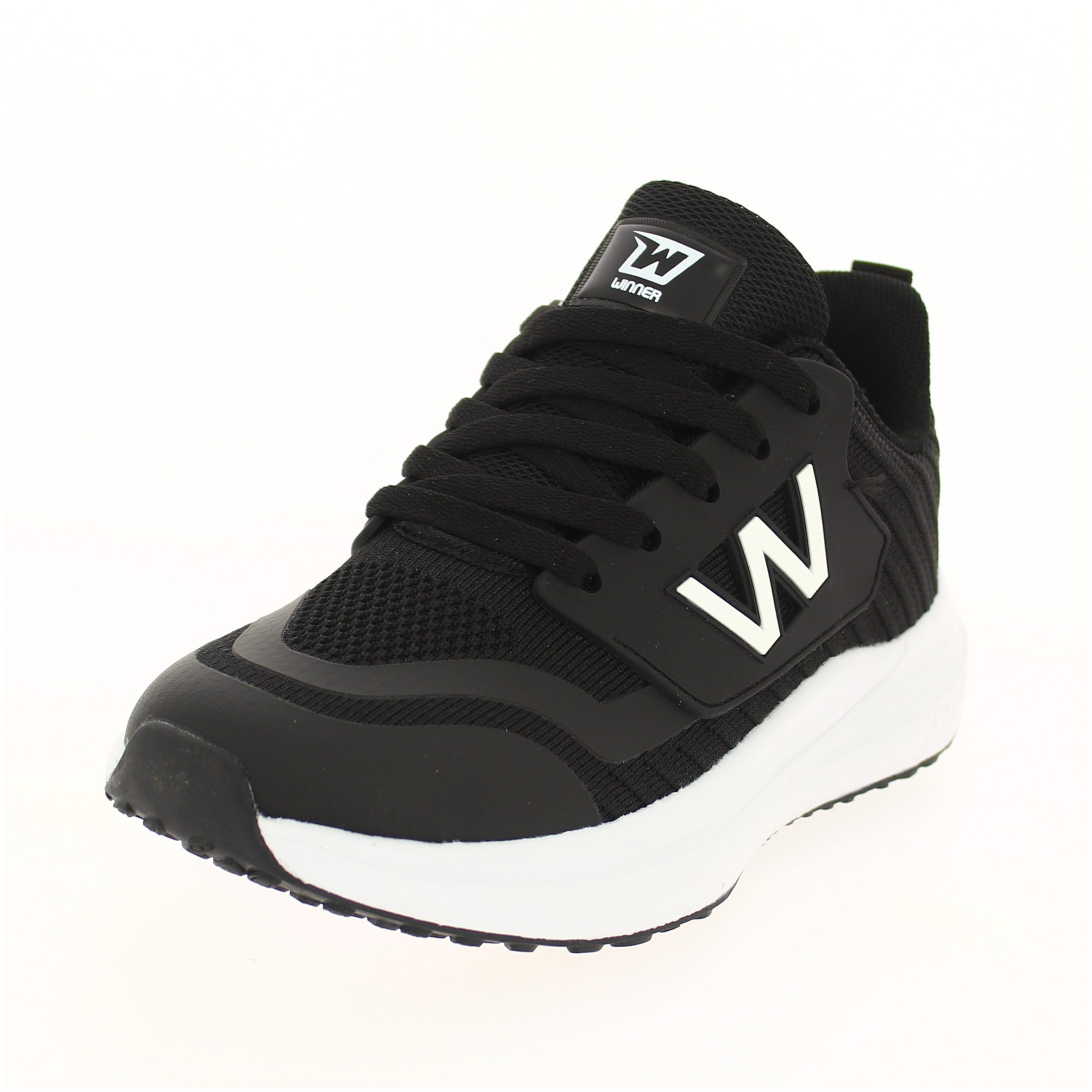 Winner Men Running Lacing Shoes Black