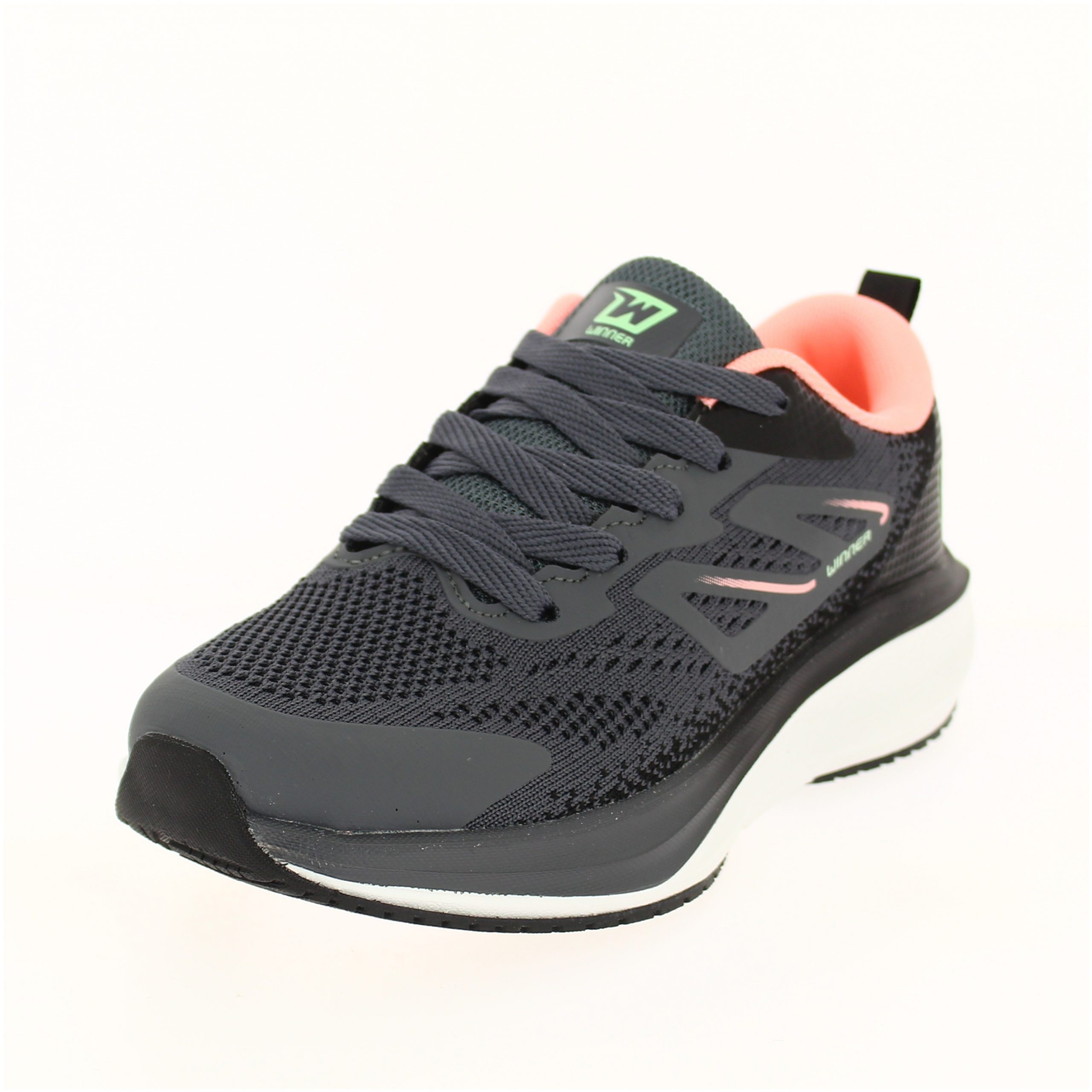 Winner Women Running Lacing Shoes Grey
