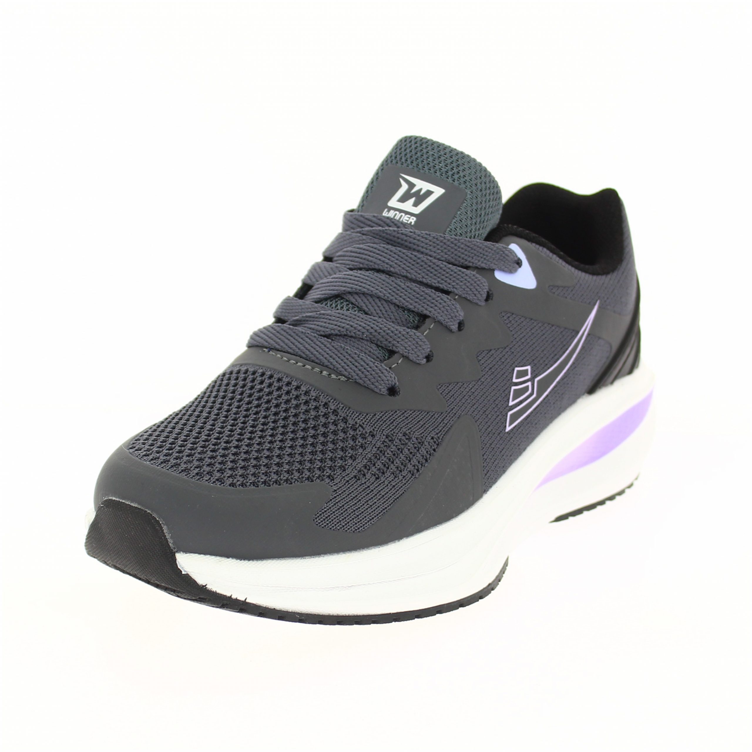 Winner Women Running Lacing Shoes Grey