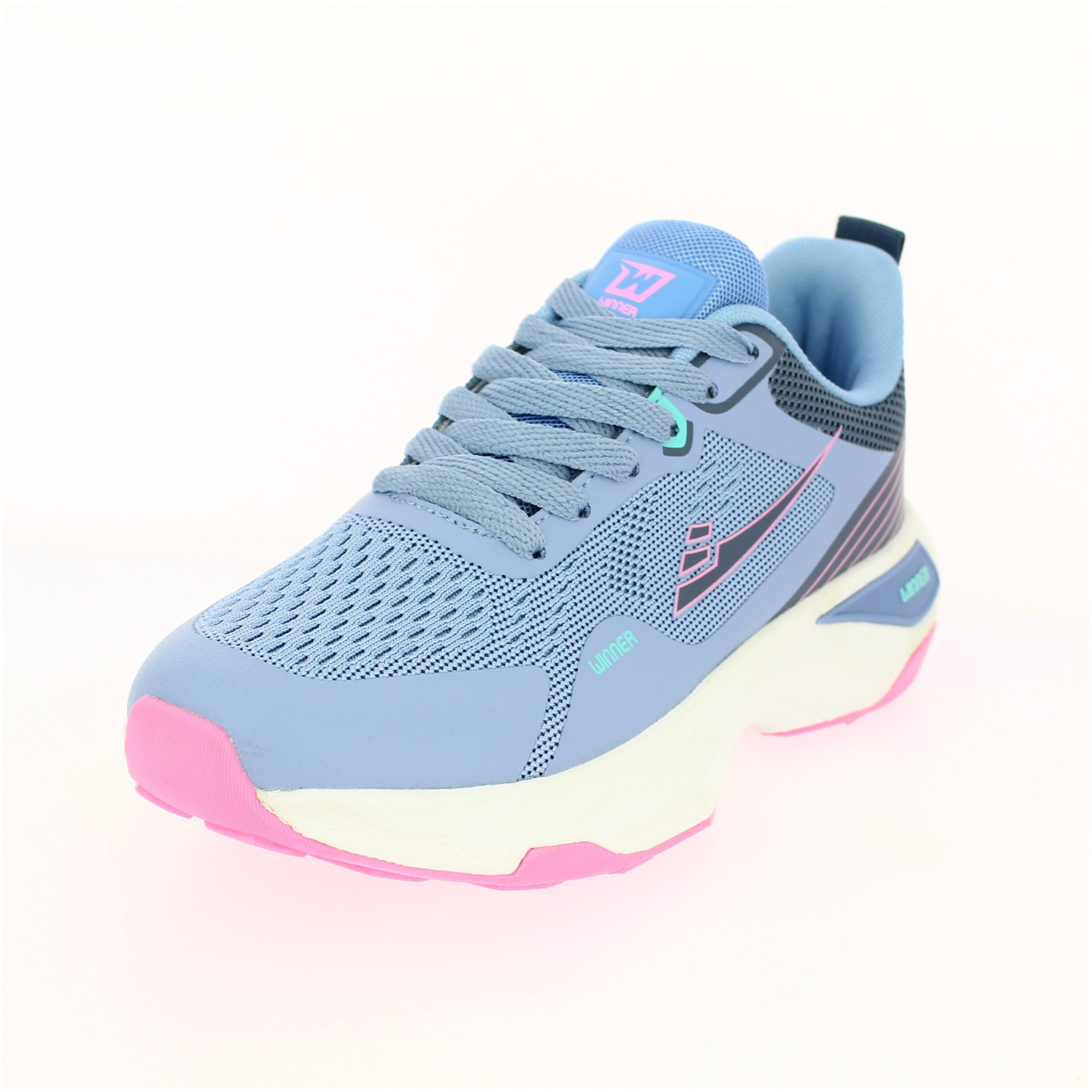 WINNER Women Running Lacing Shoe Light Blue