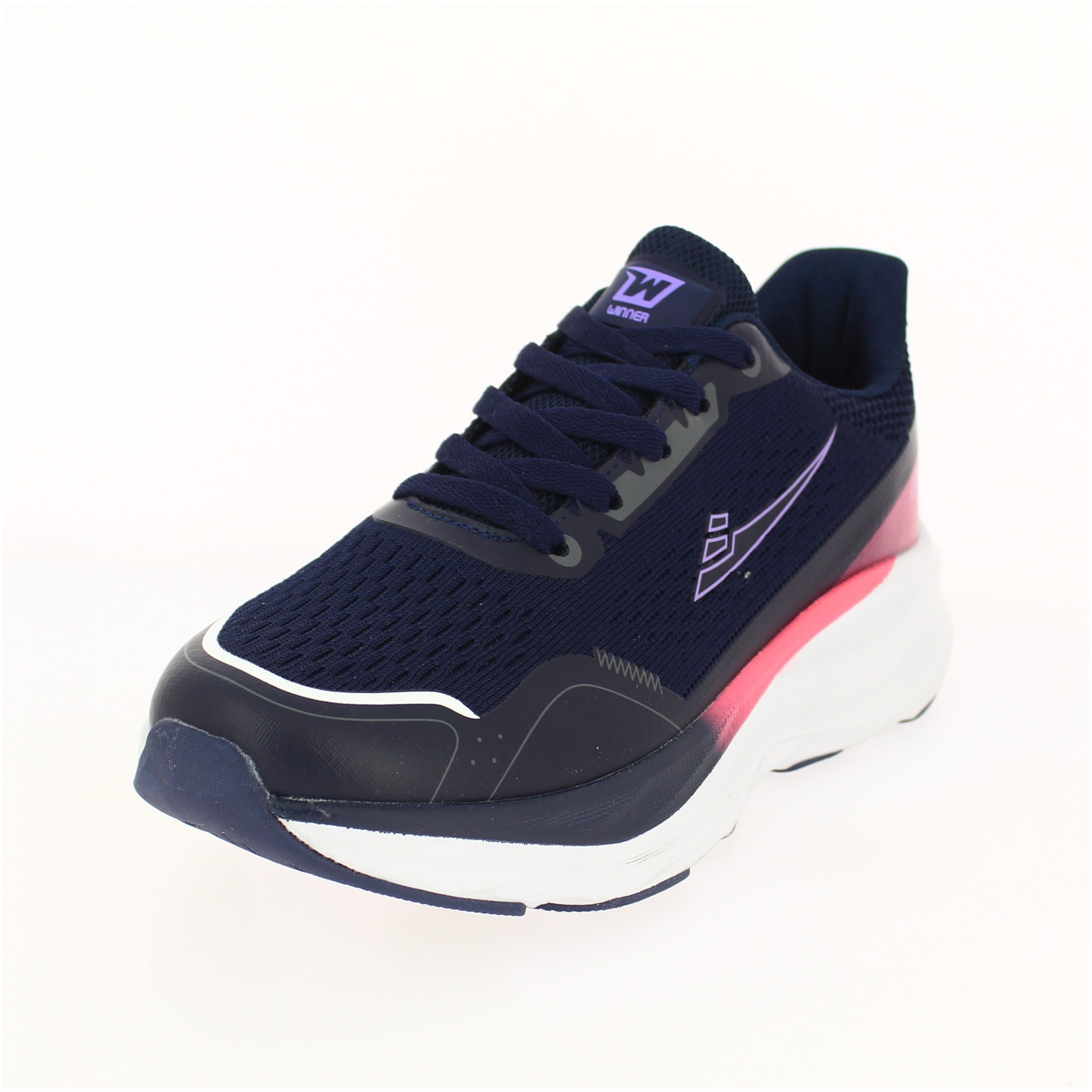 WINNER Women Running Lacing Shoe Dark Blue