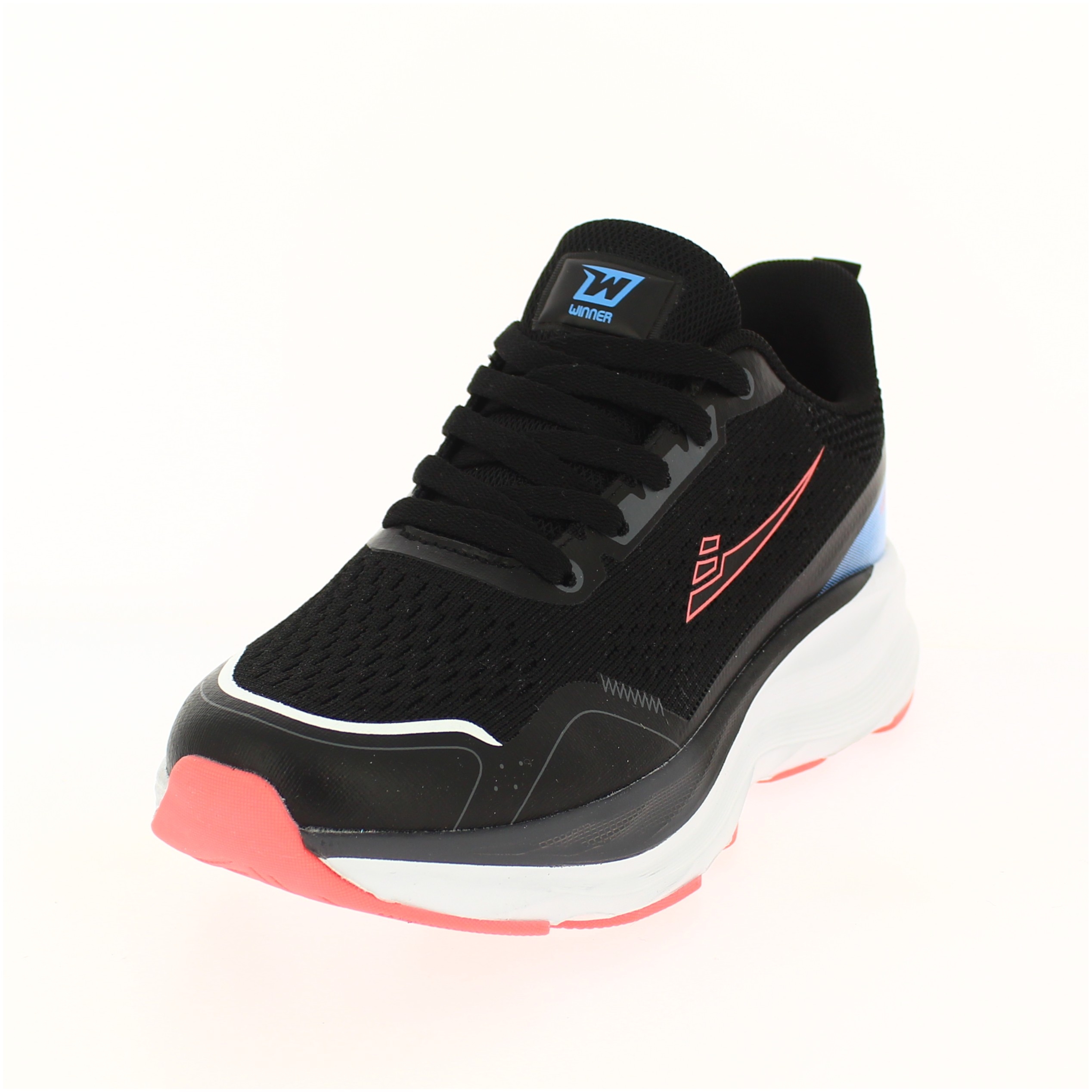 WINNER Women Running Lacing Shoe Black
