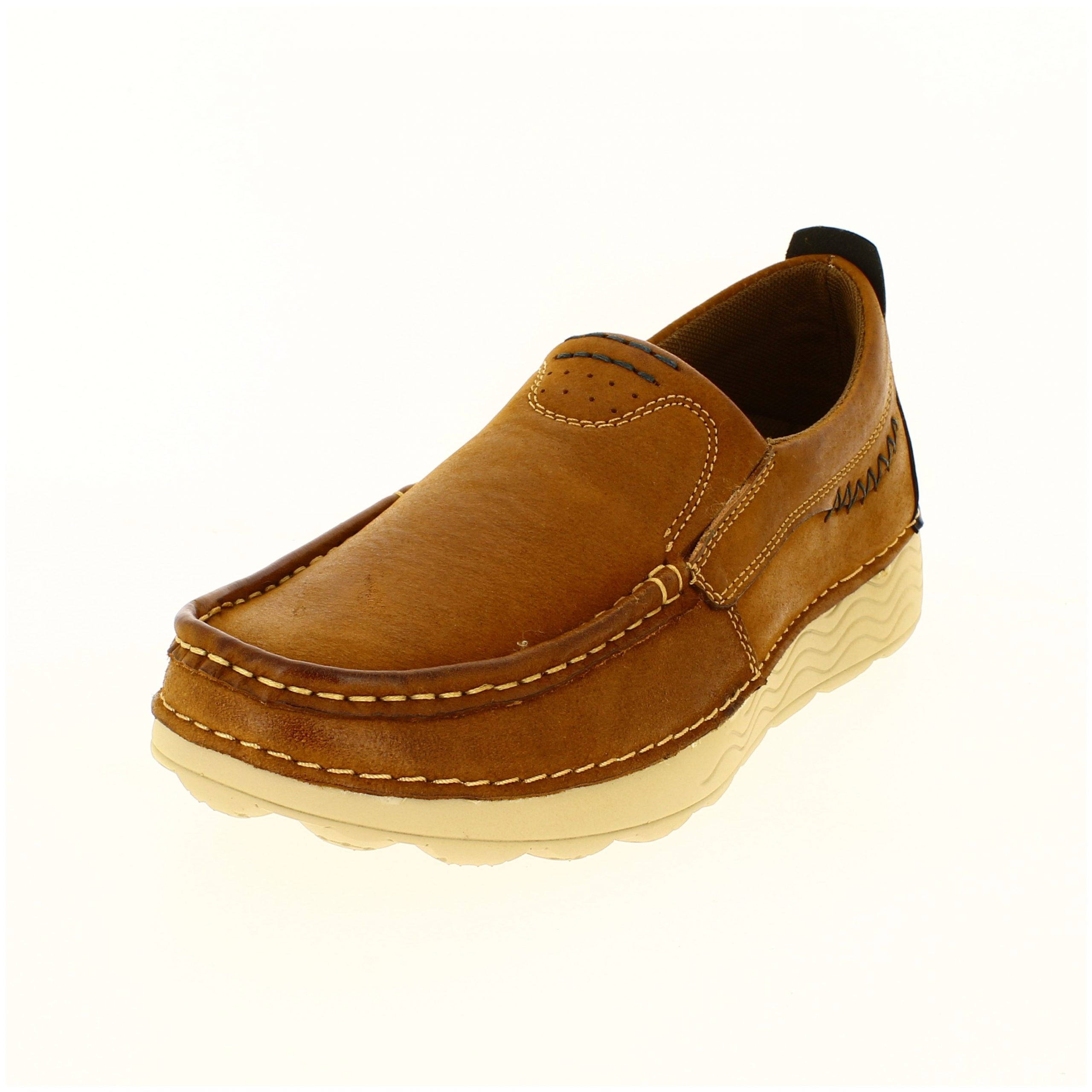 ROYAL WINGS Men Casual Slip-On Gents Shoe - Tan