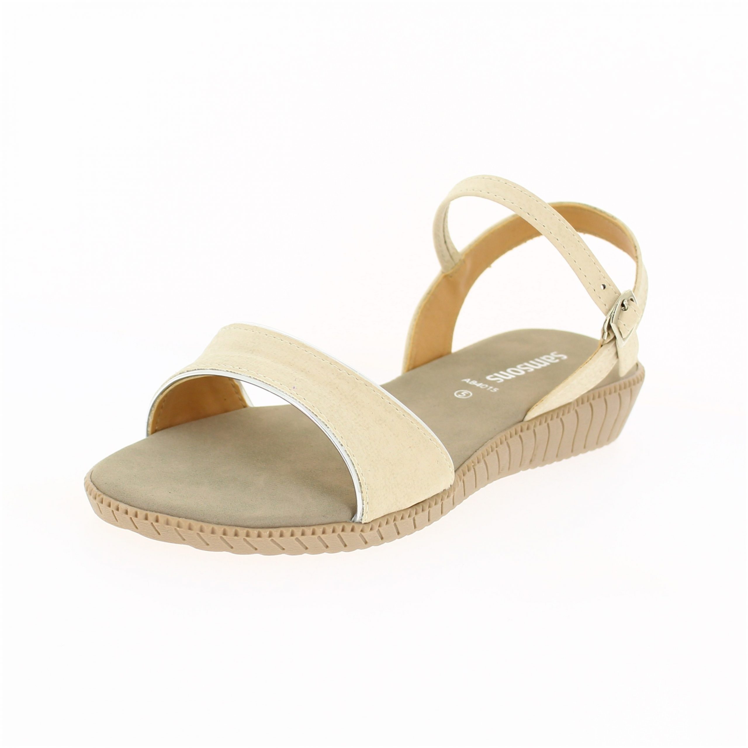 SAMSONS Women Casual Slip-On Sandals Off White