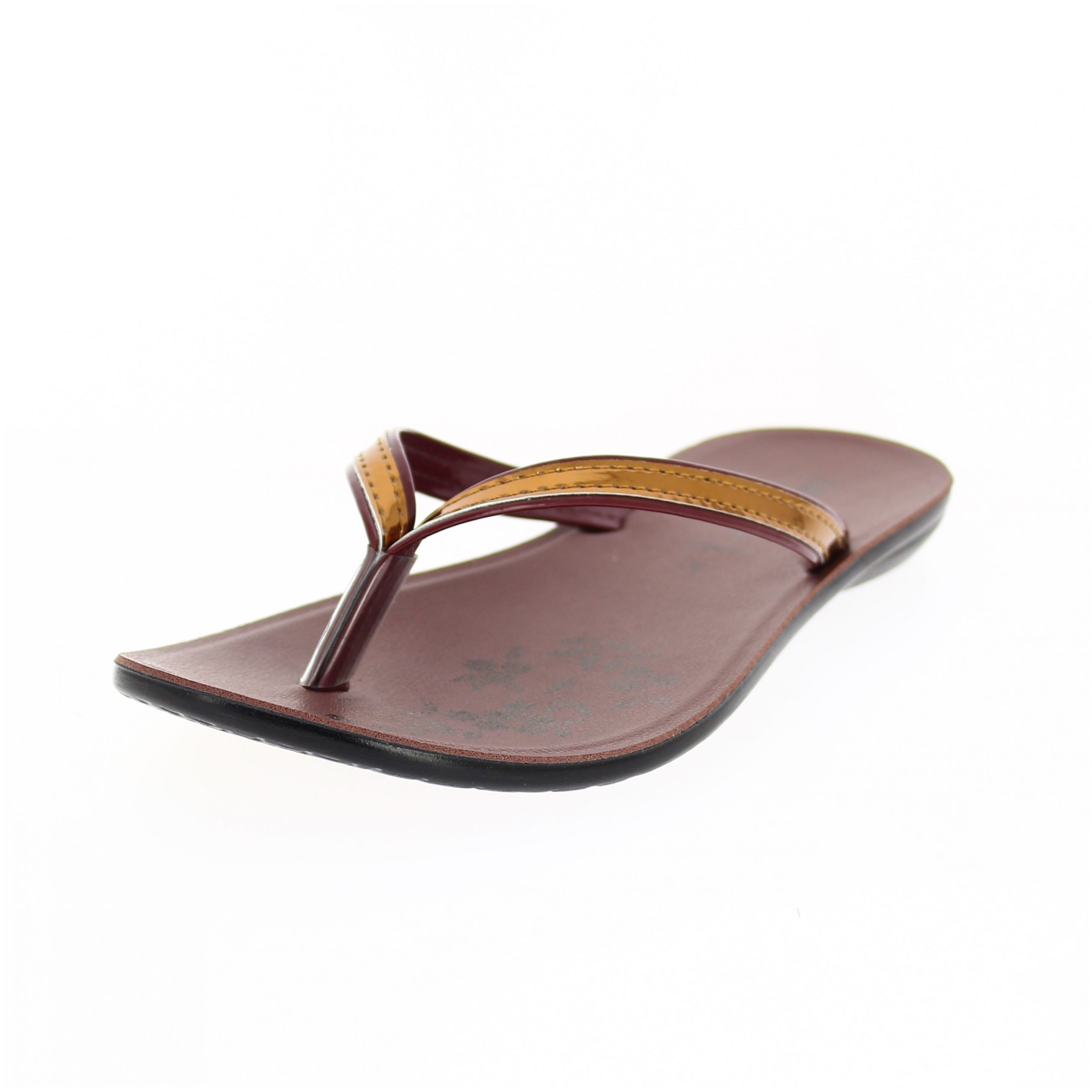 samsons Women Casual Thongs Slippers Maroon