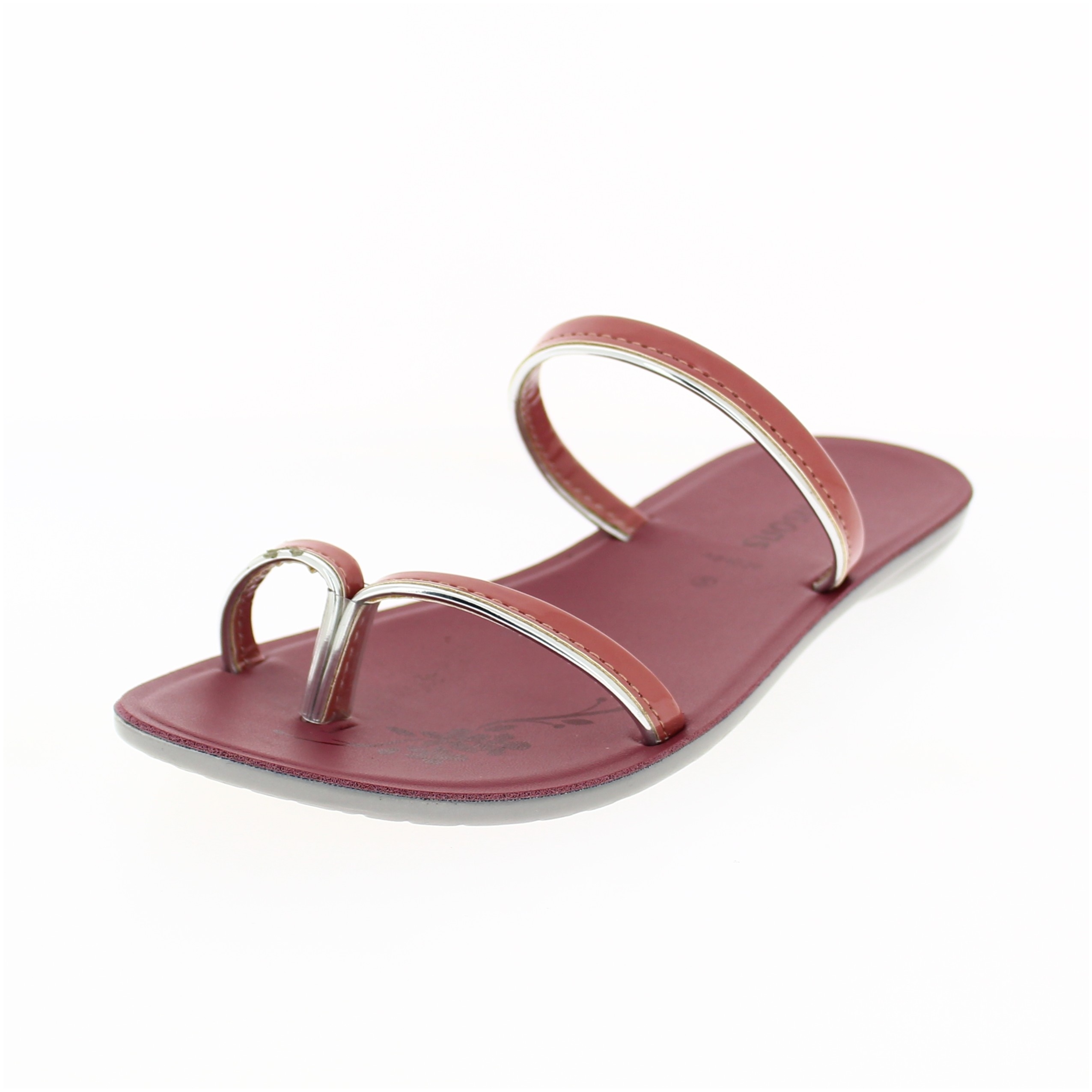 samsons Women Casual Toe Ring Slippers Pink