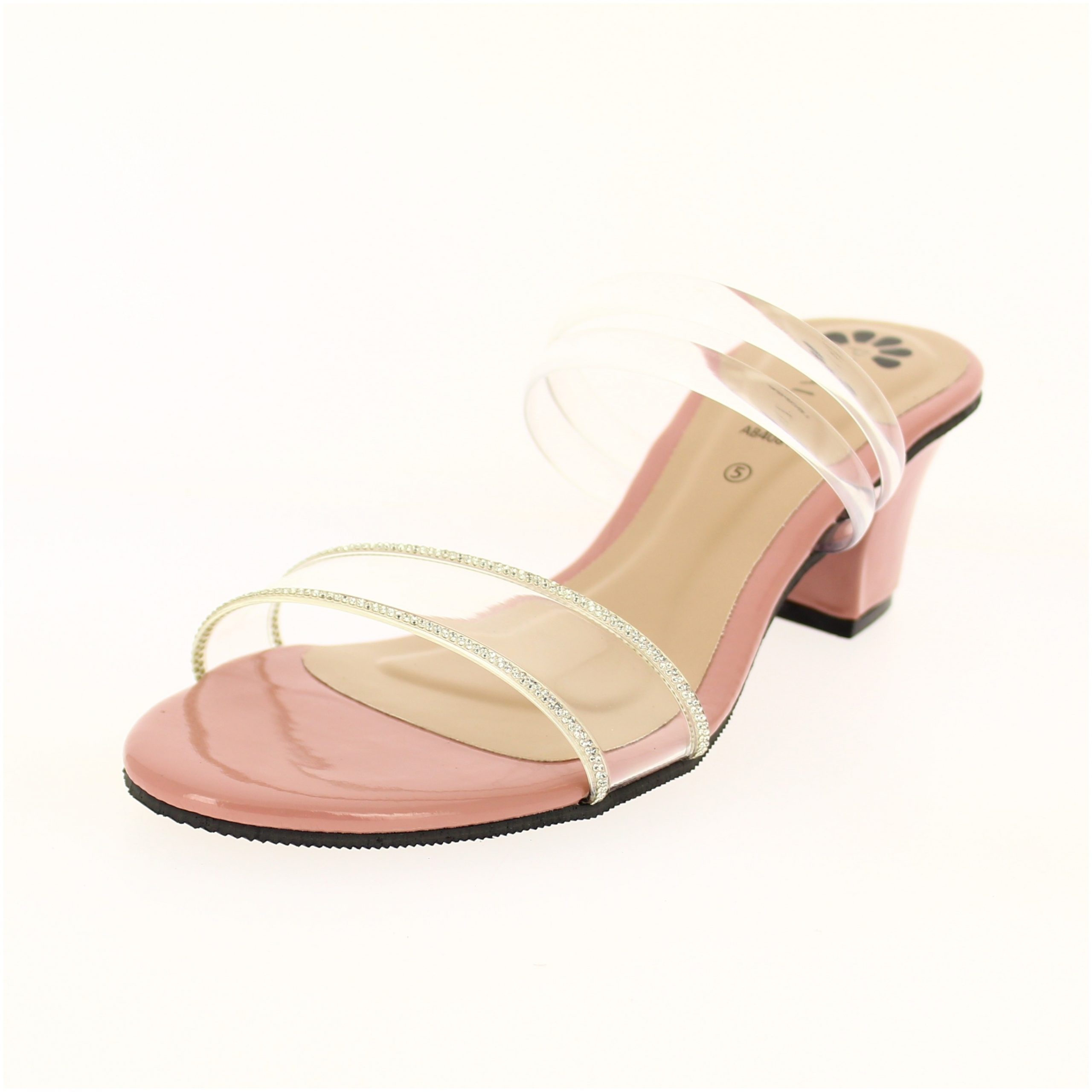 PETALZ Women Formal Slip-On Heels Pink