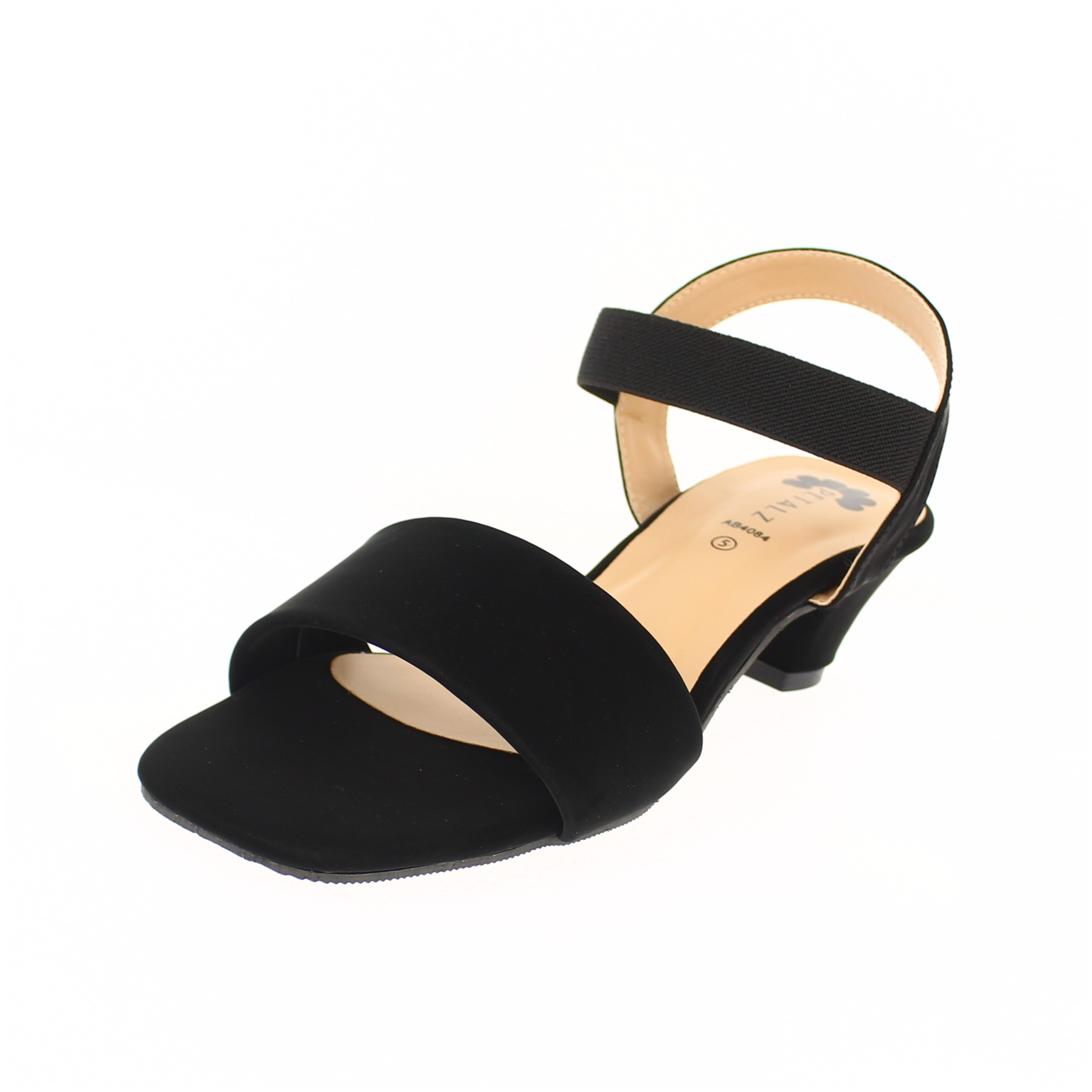 PETALZ Women Formal Slip-On Heels Black