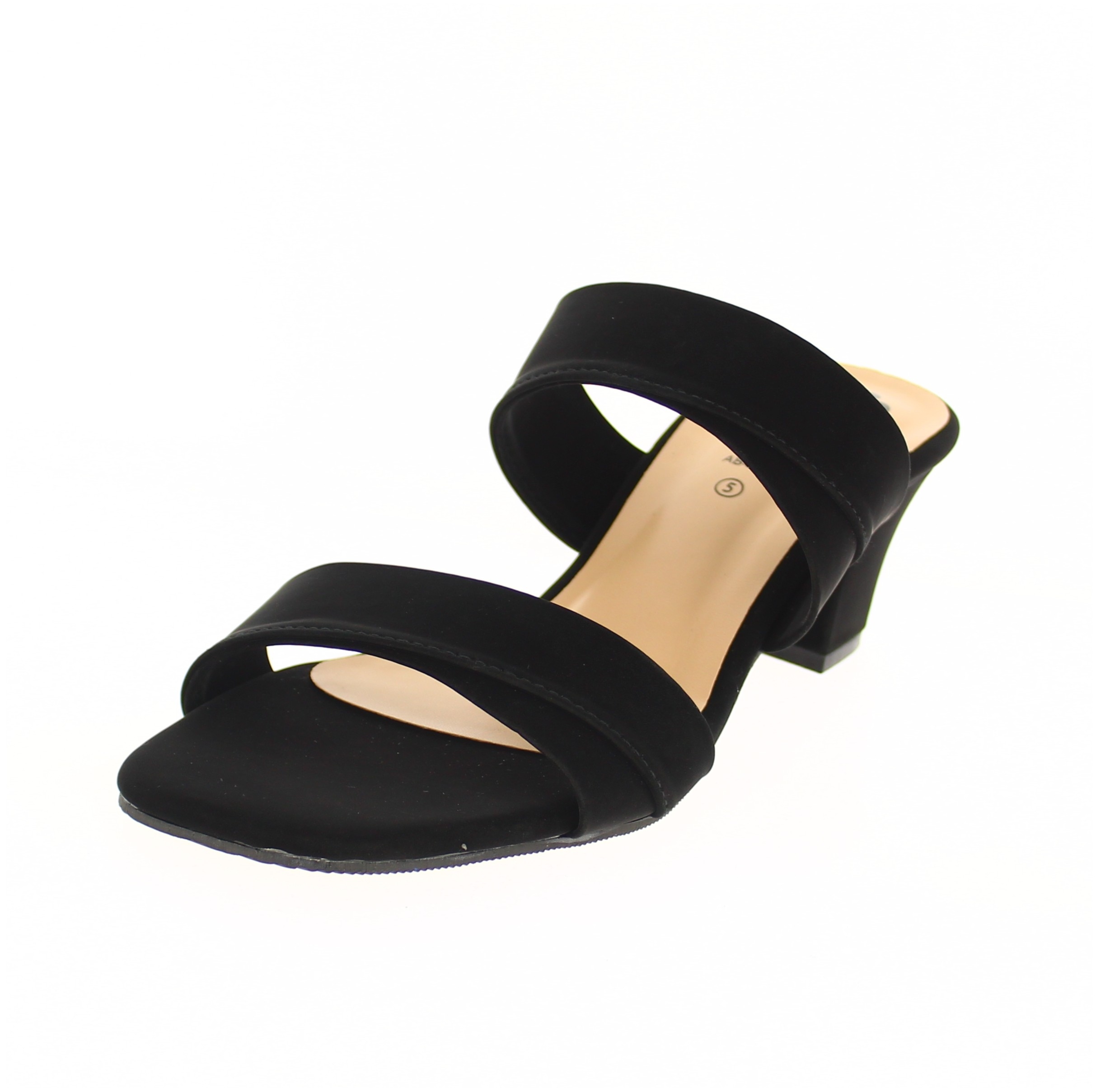 PETALZ Women Formal Slip-On Heels Black