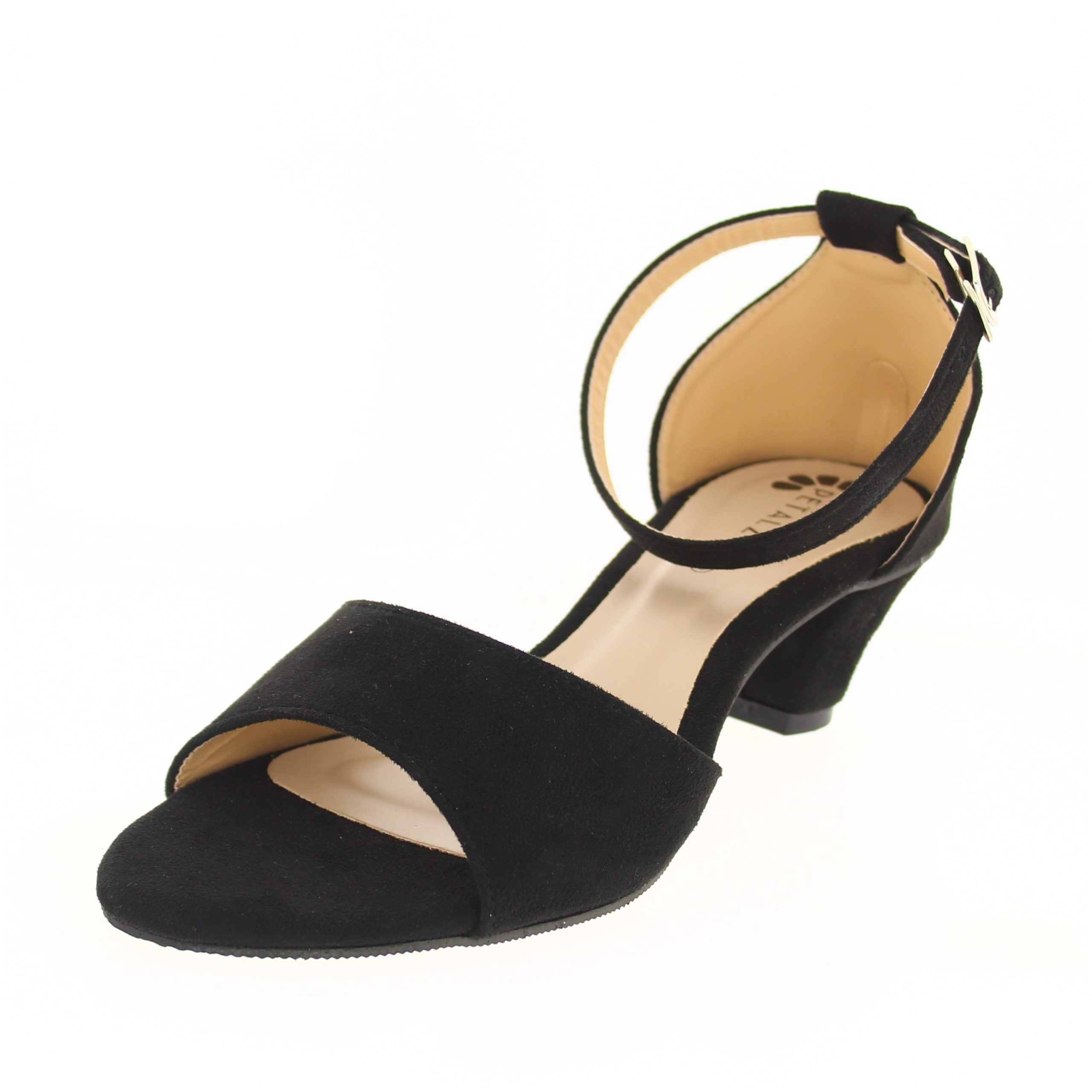 PETALZ Women Formal Slip-On Heels Black