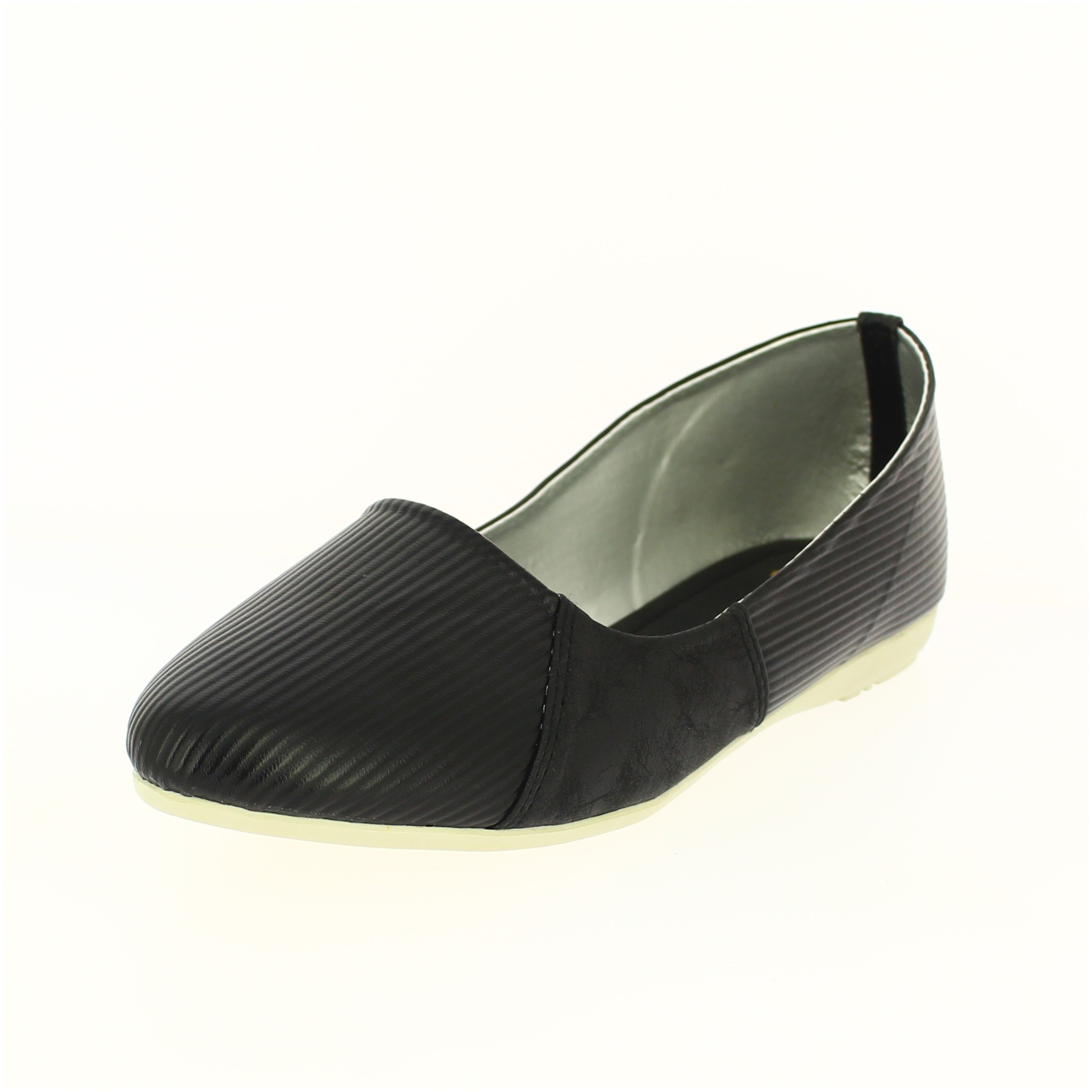 PETALZ Women Formal Ballerina Shoes Black