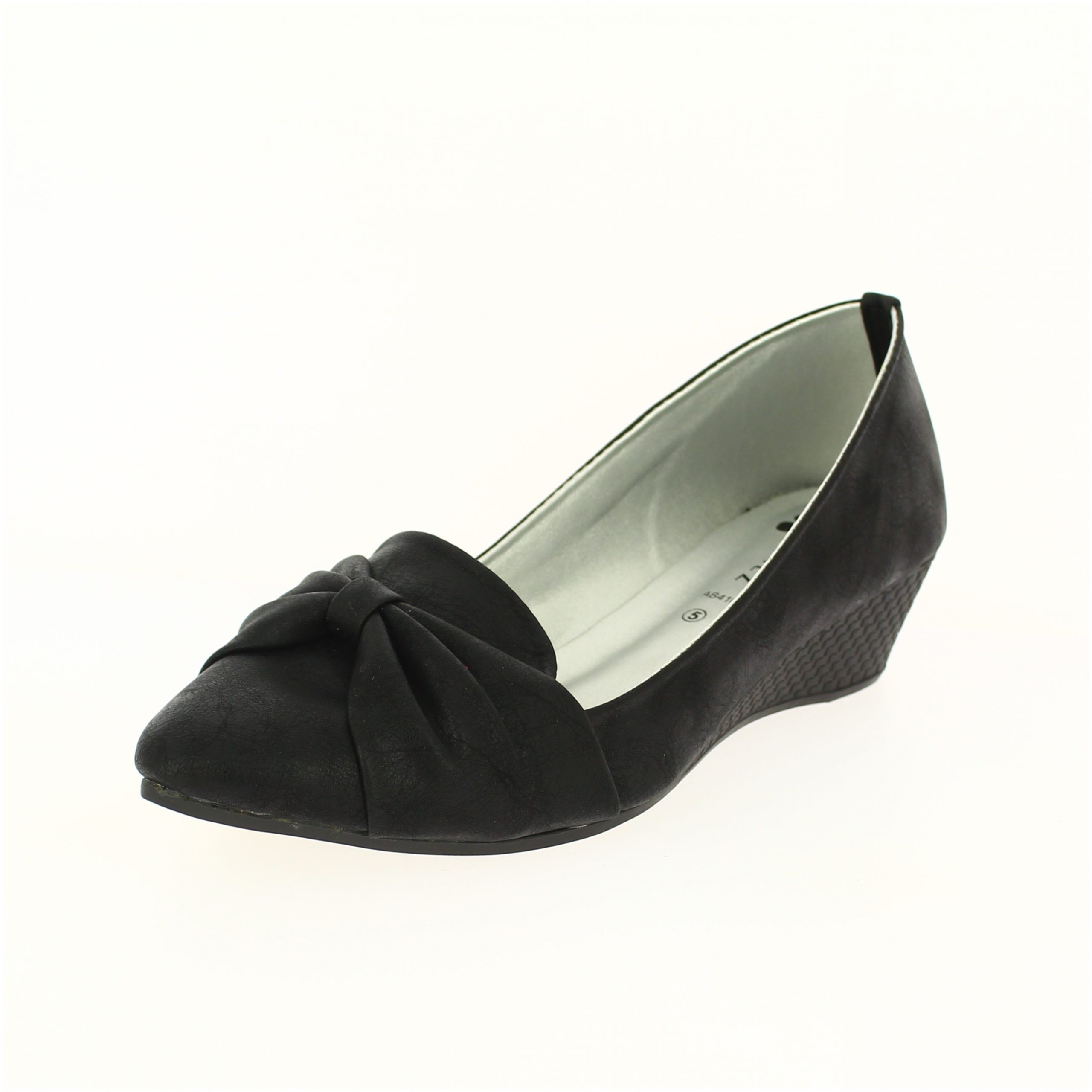 PETALZ Women Formal Pumps Shoes Black