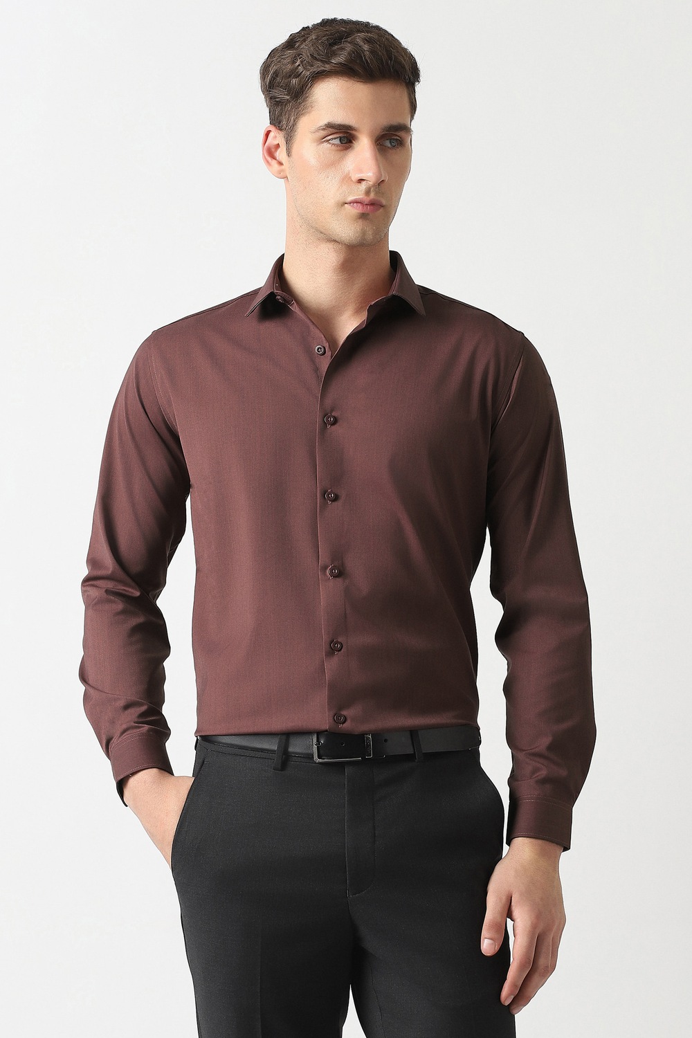 Van Heusen Men Casual Shirt Half Sleeve Navy