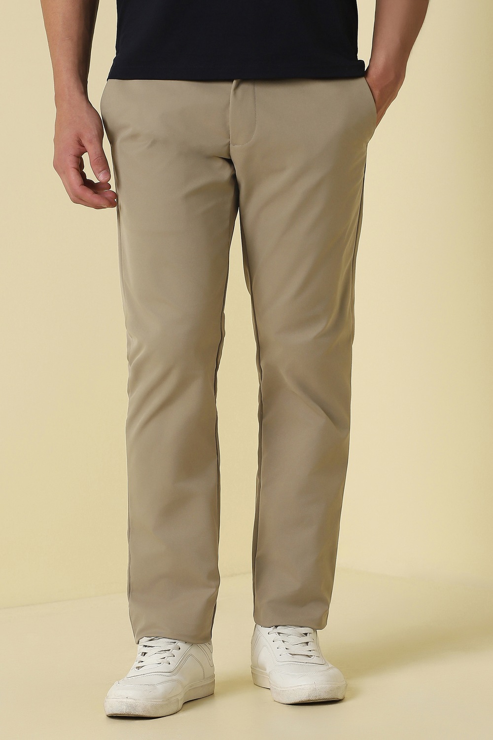 Allen Solly Men Casual Trouser Light Olive