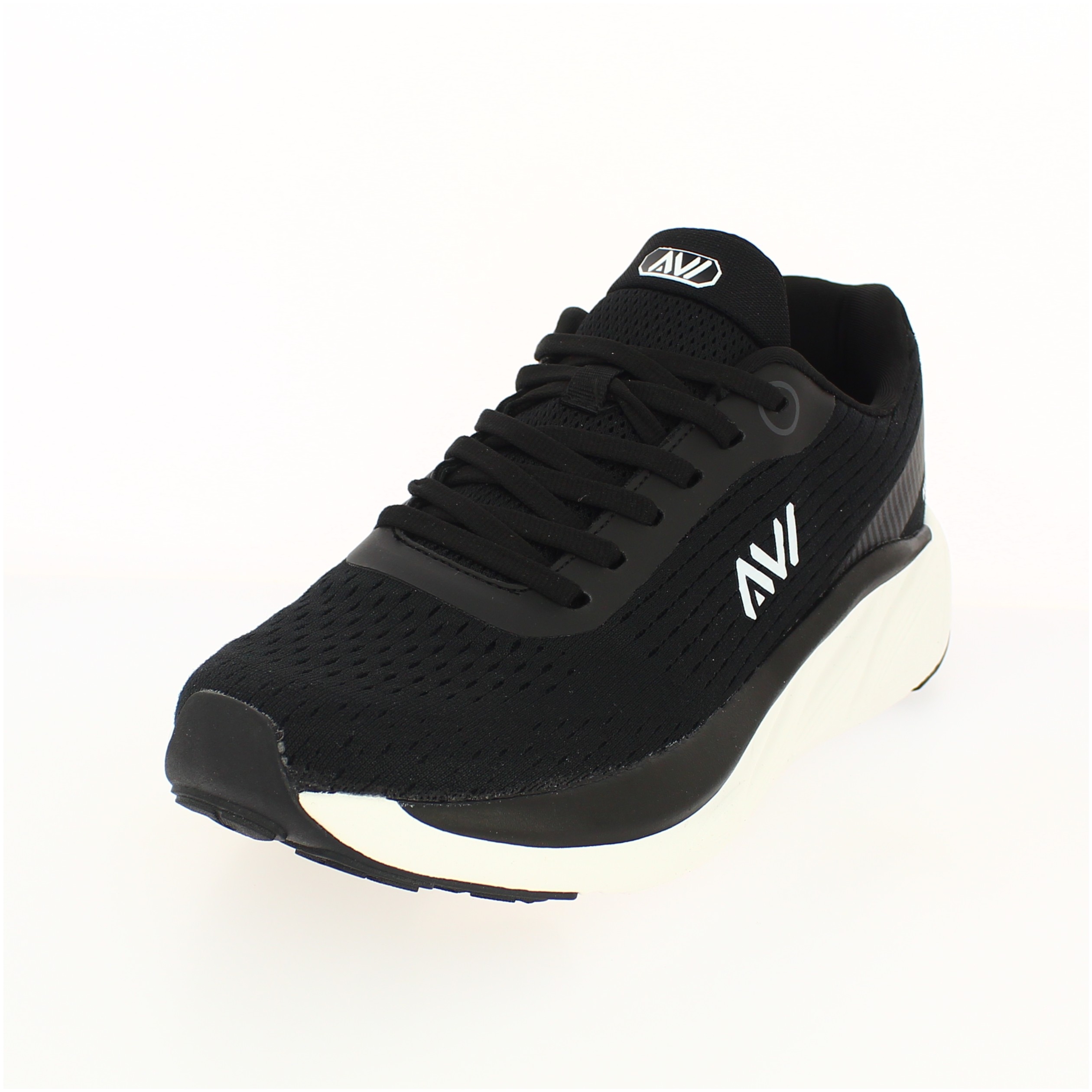 AVI Men Running Lacing Shoes BLACK
