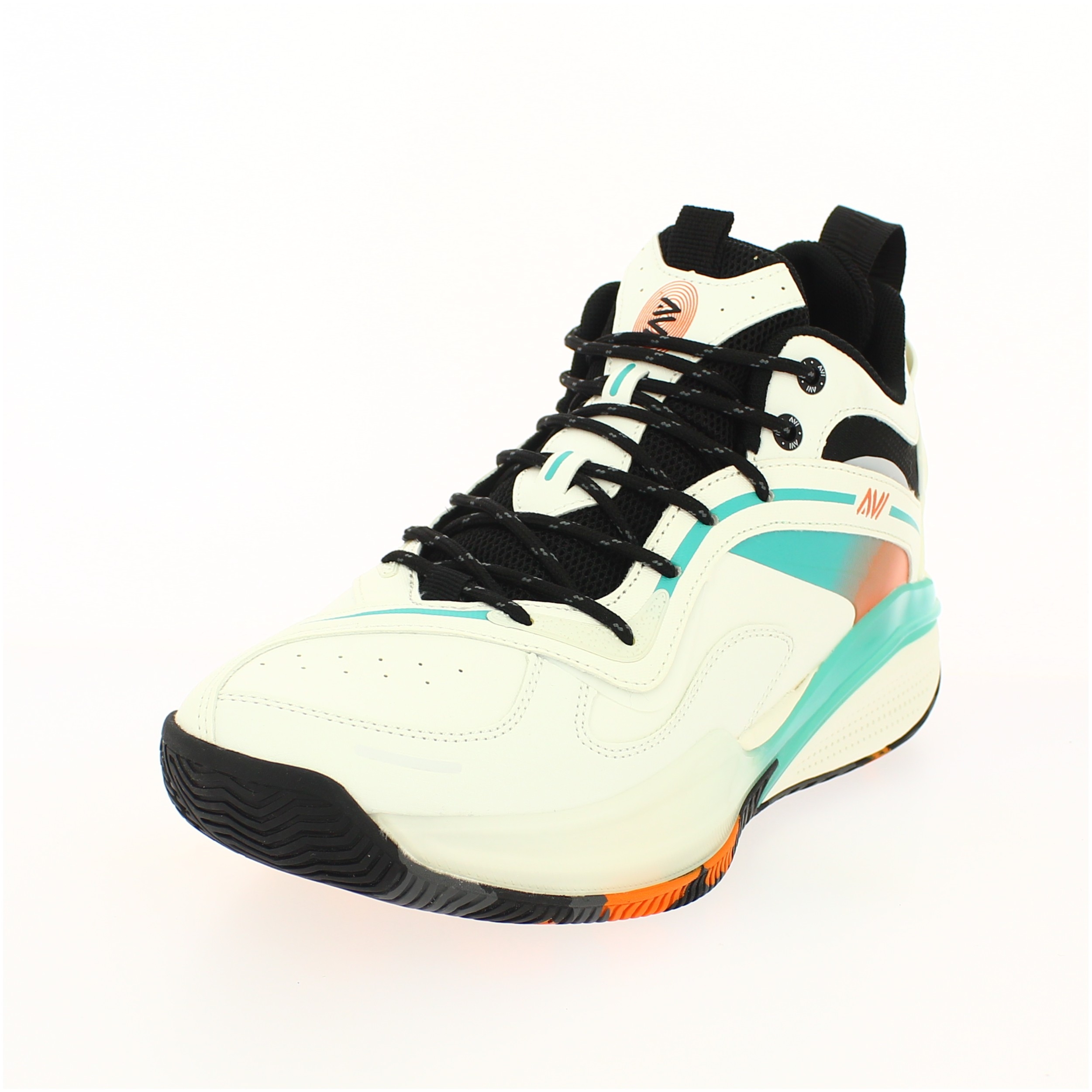 AVI Men Basketball Lacing Shoes WHITE