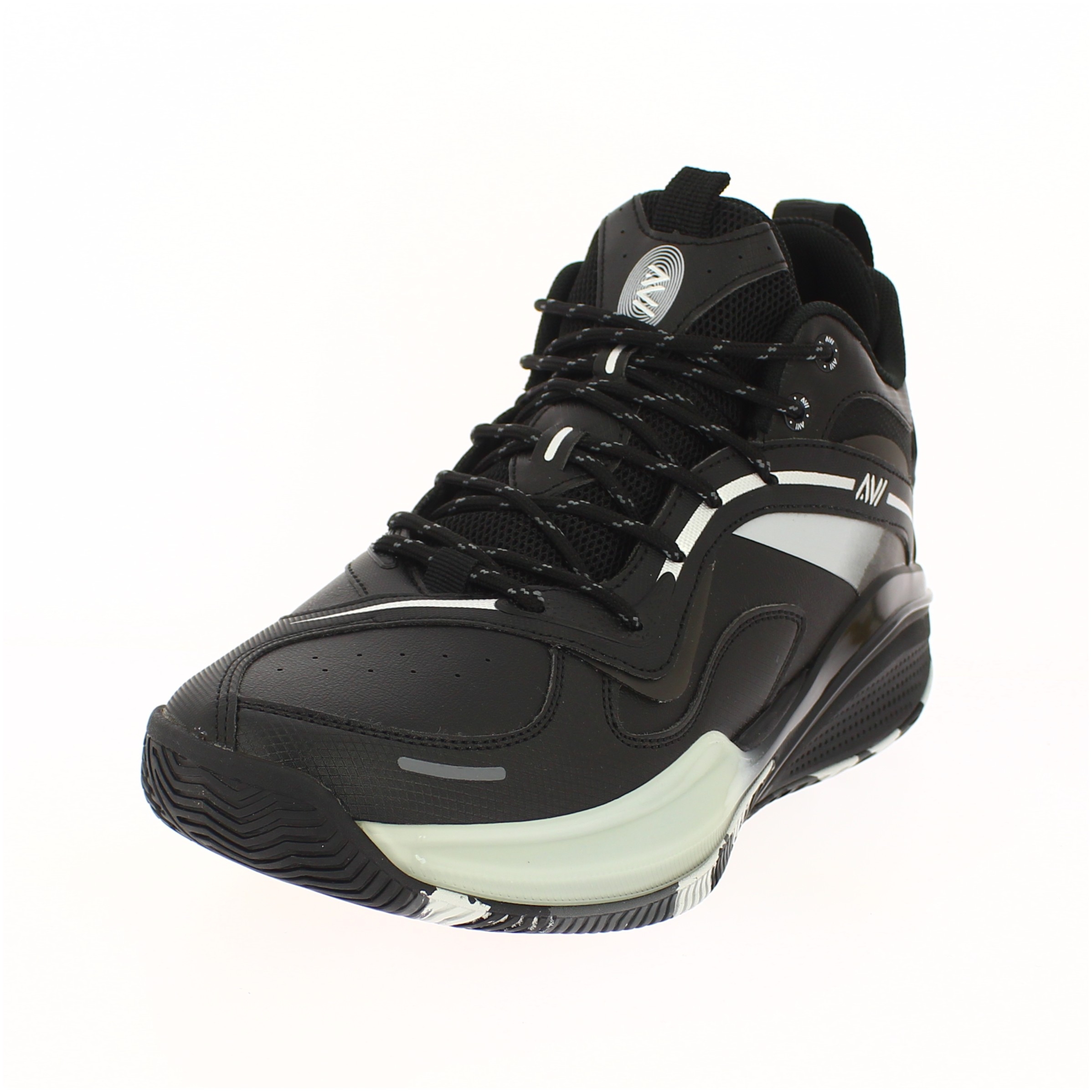 AVI Men Basketball Lacing Shoes BLACK