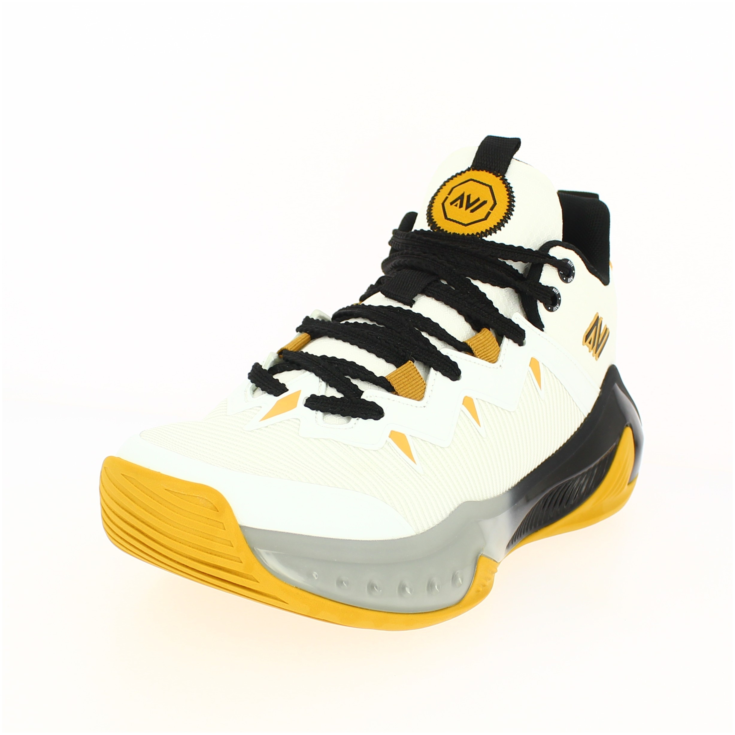 AVI Men Basketball Lacing Shoes WHITE