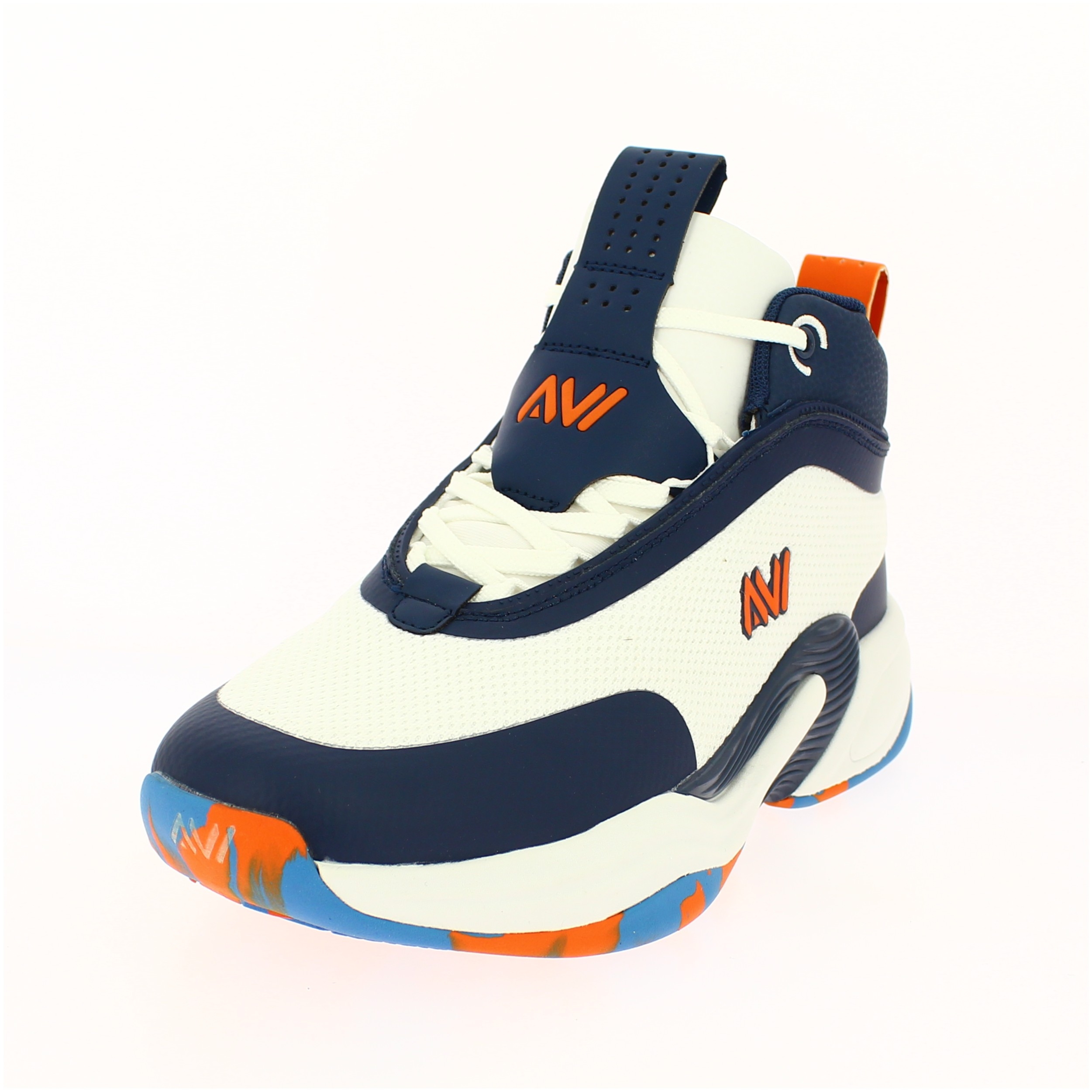 AVI Men Basketball Lacing Shoes WHITE