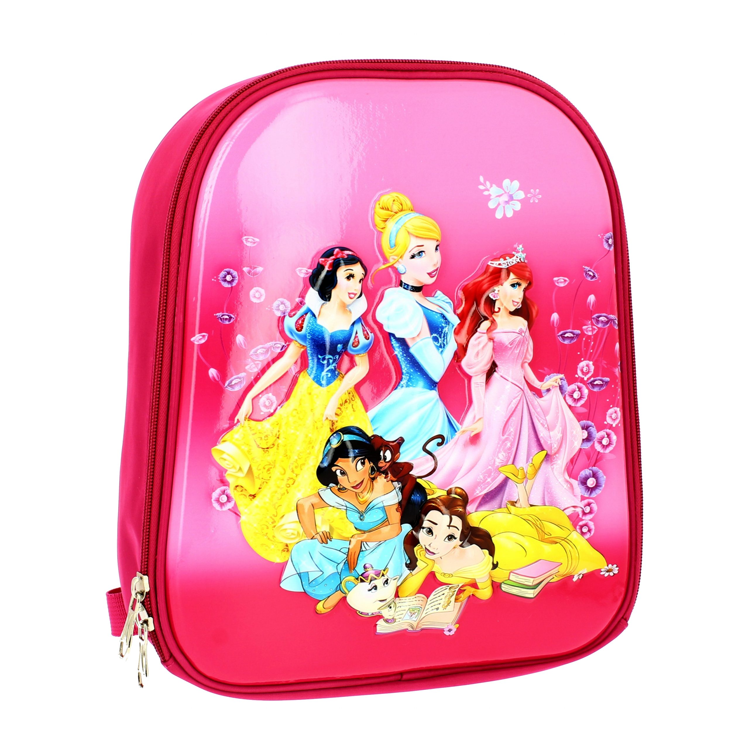 Disney Girls Casual Backpack Dark Pink
