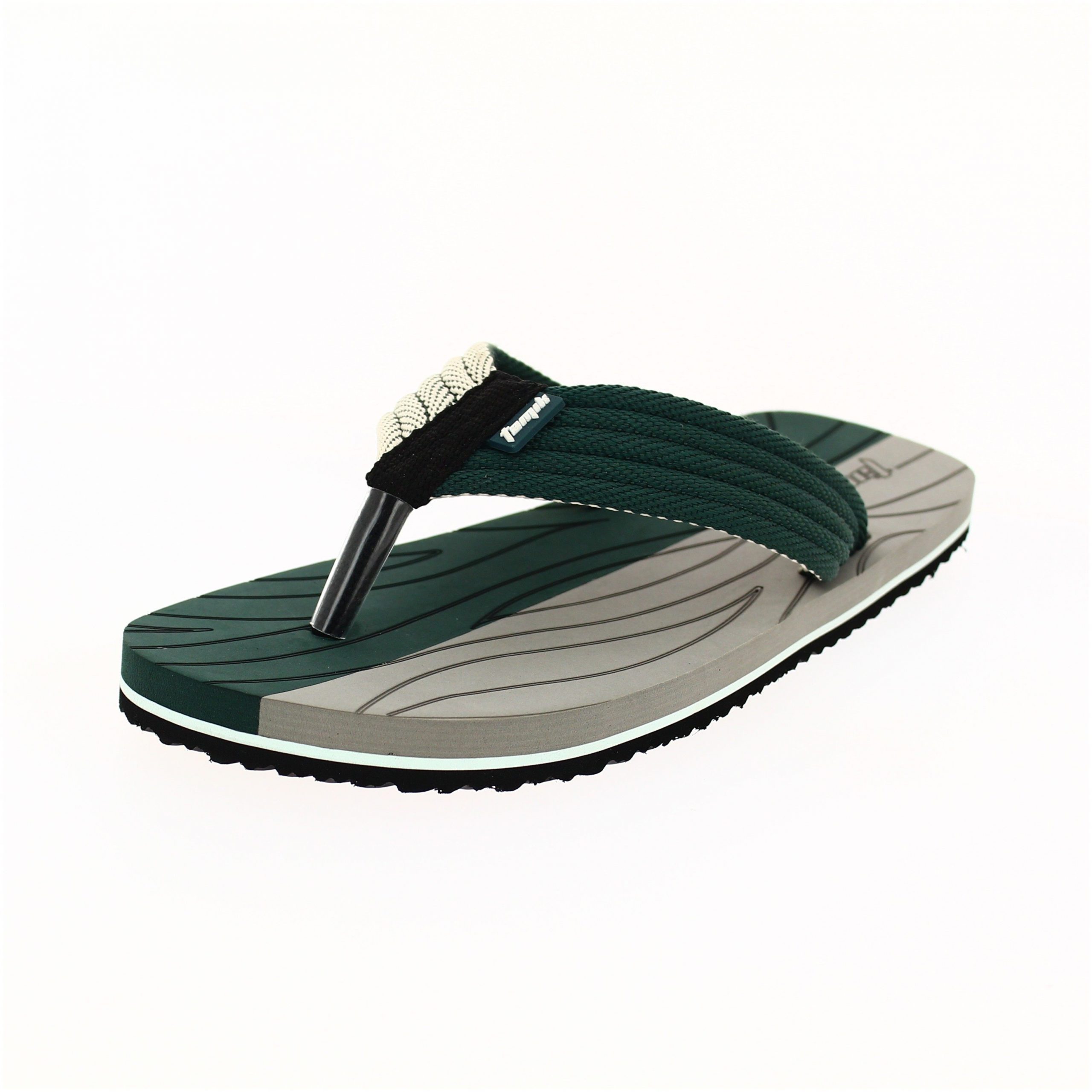 Tamik Men Casual V-Strap Slippers Green