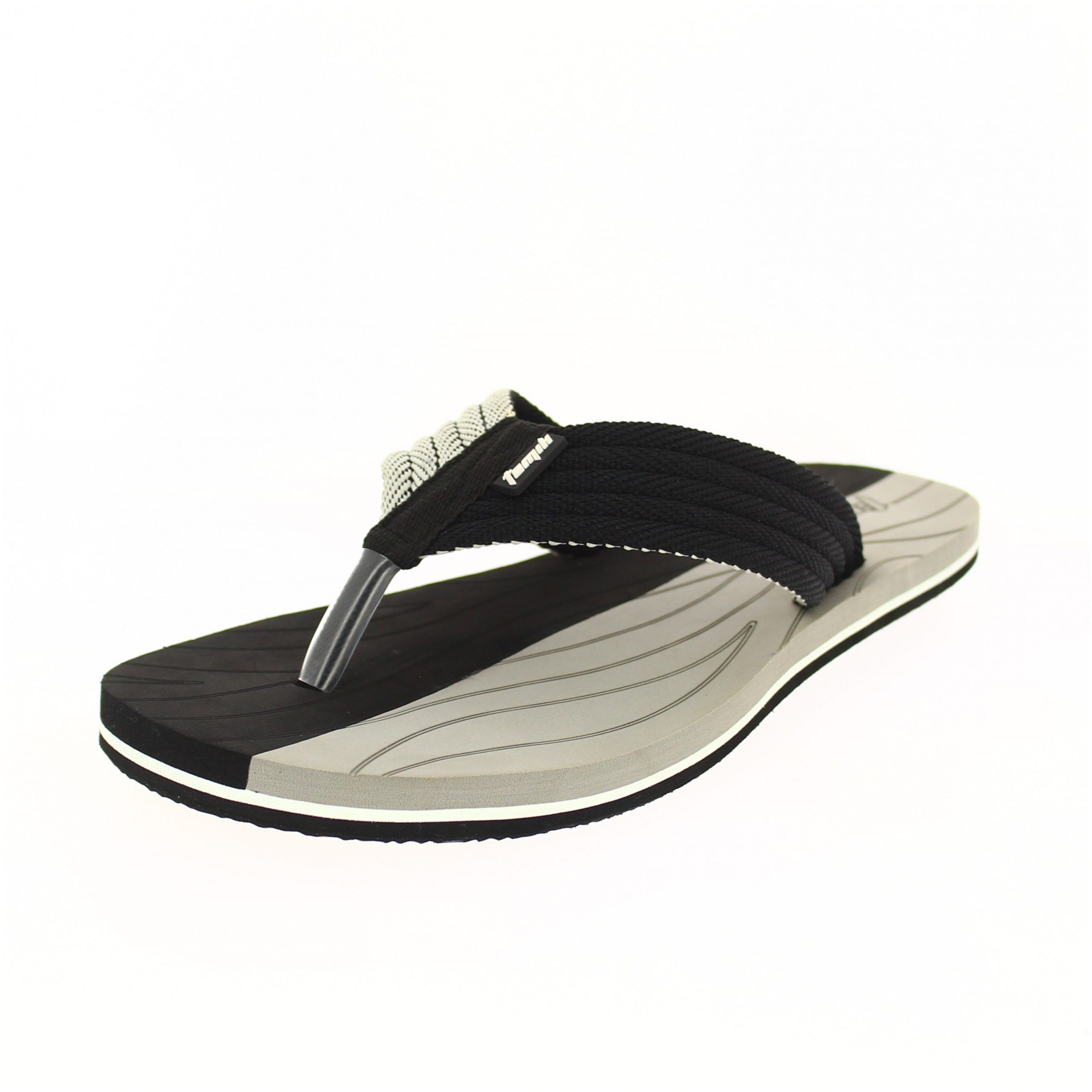 Tamik Men Casual V-Strap Slippers Black
