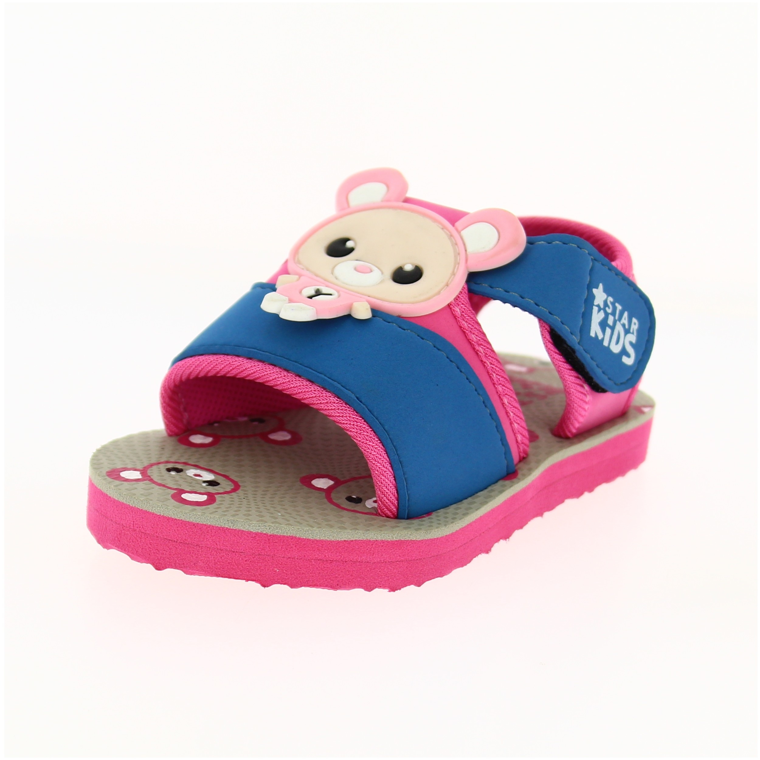 STAR KiDS Kids Girls Casual Slip-On Sandals Pink / Gray