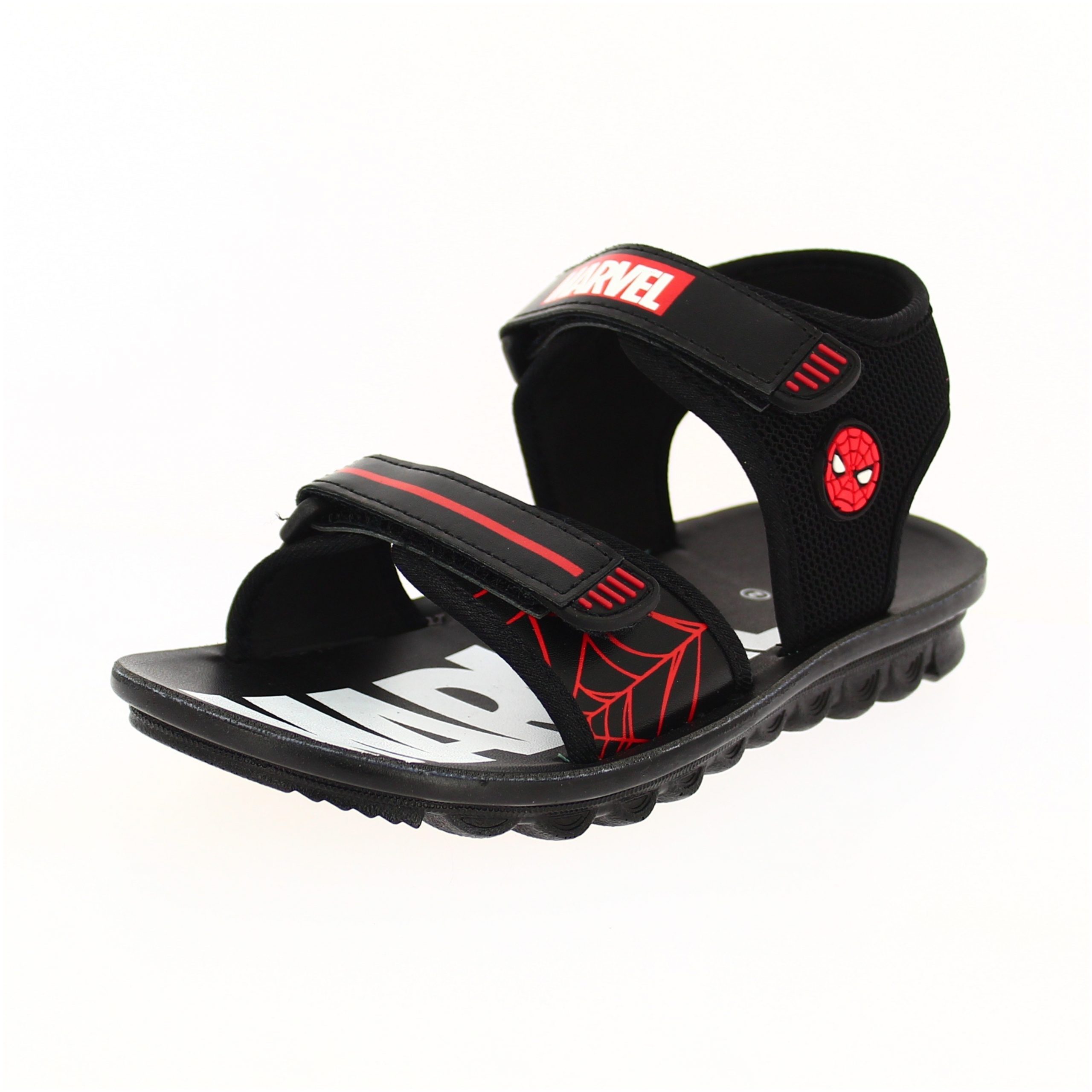 Marvel Boys Casual Slip-On Sandals Black/Red