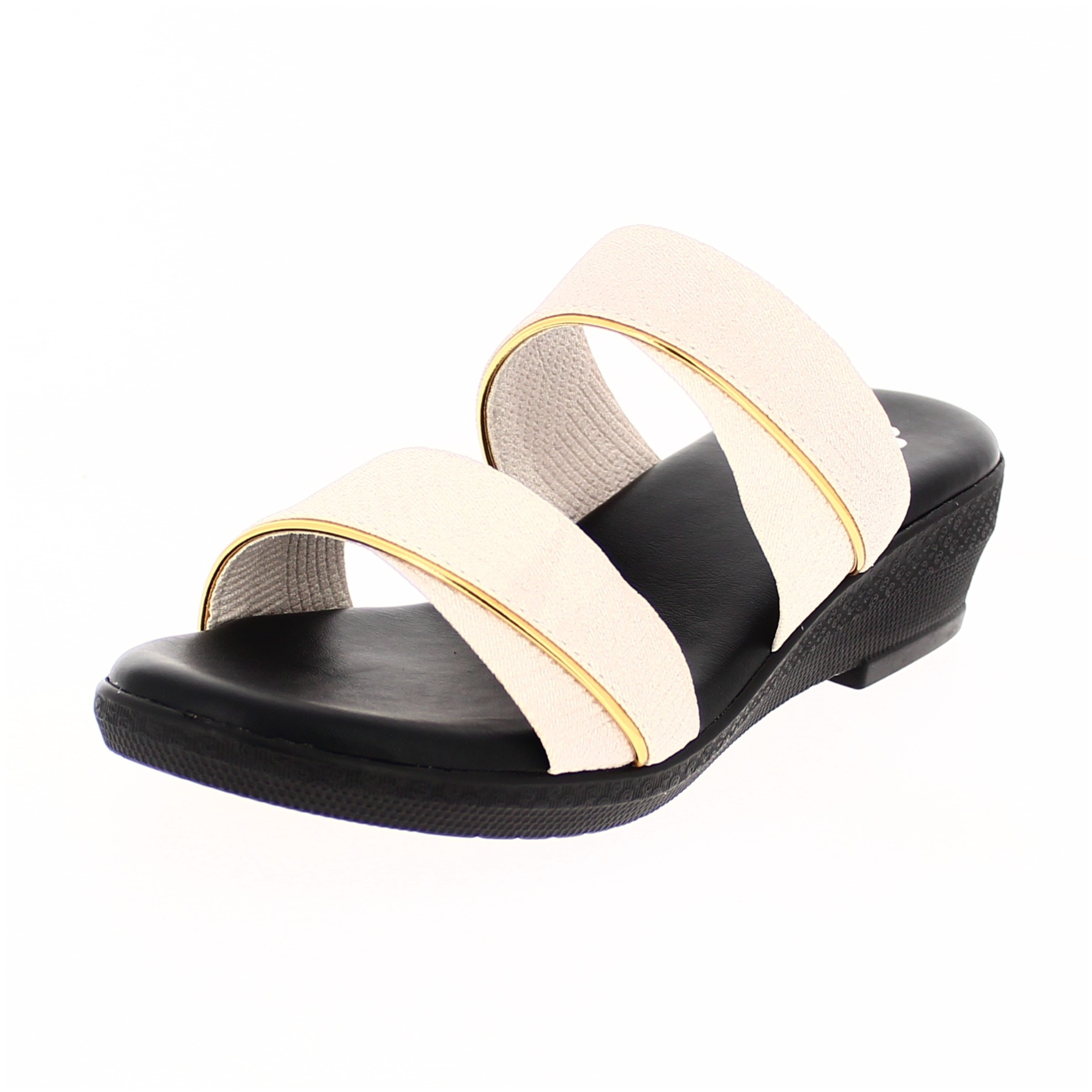 PETALZ  Women Casual  Slip-on Slippers BEIGE