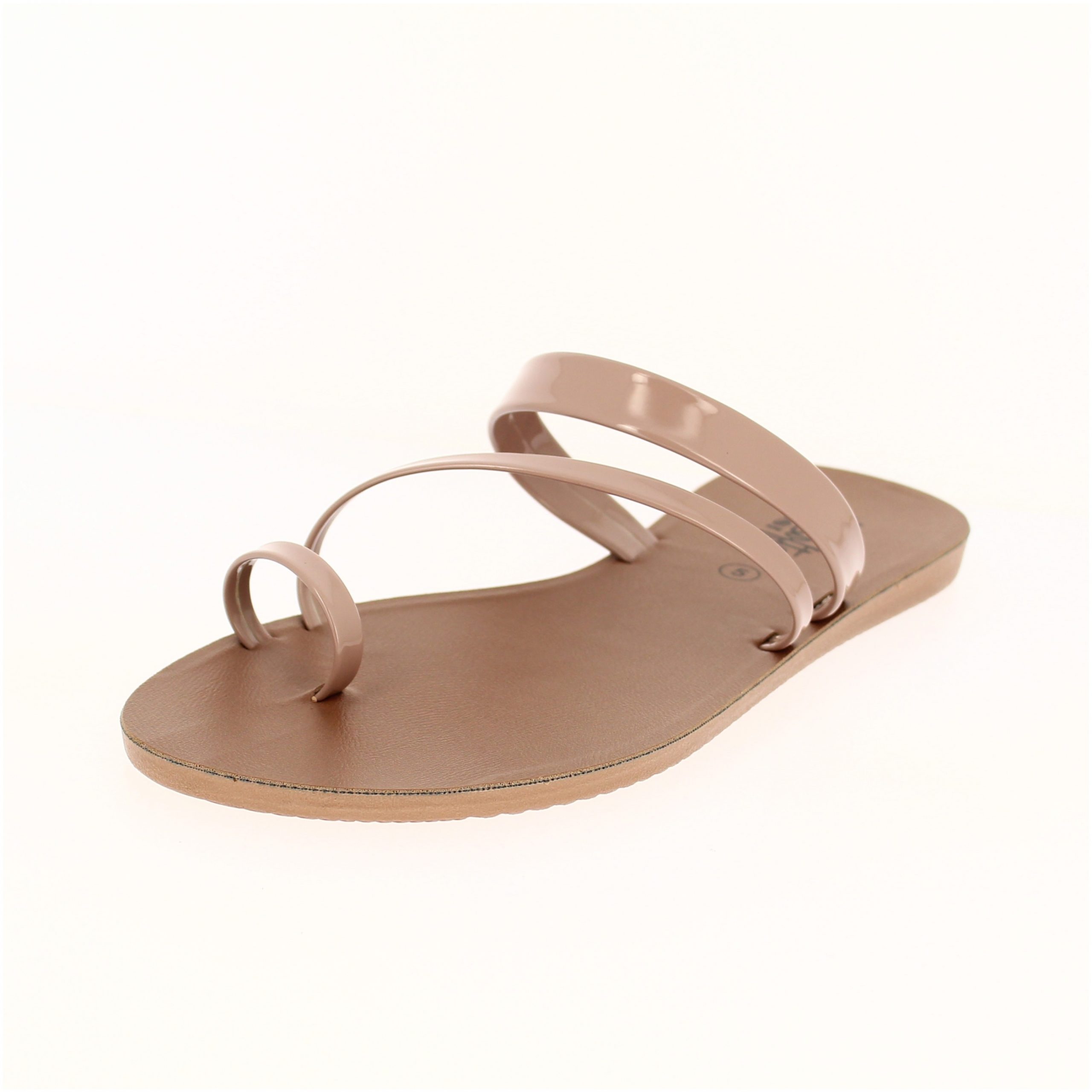 U Softo Women Casual Toe-Ring Slippers Peach