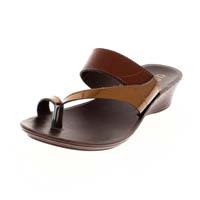 U Softo Women Casual Toe-Ring Wedges Brown