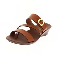 U Softo Women Casual Toe-Ring Wedges Tan
