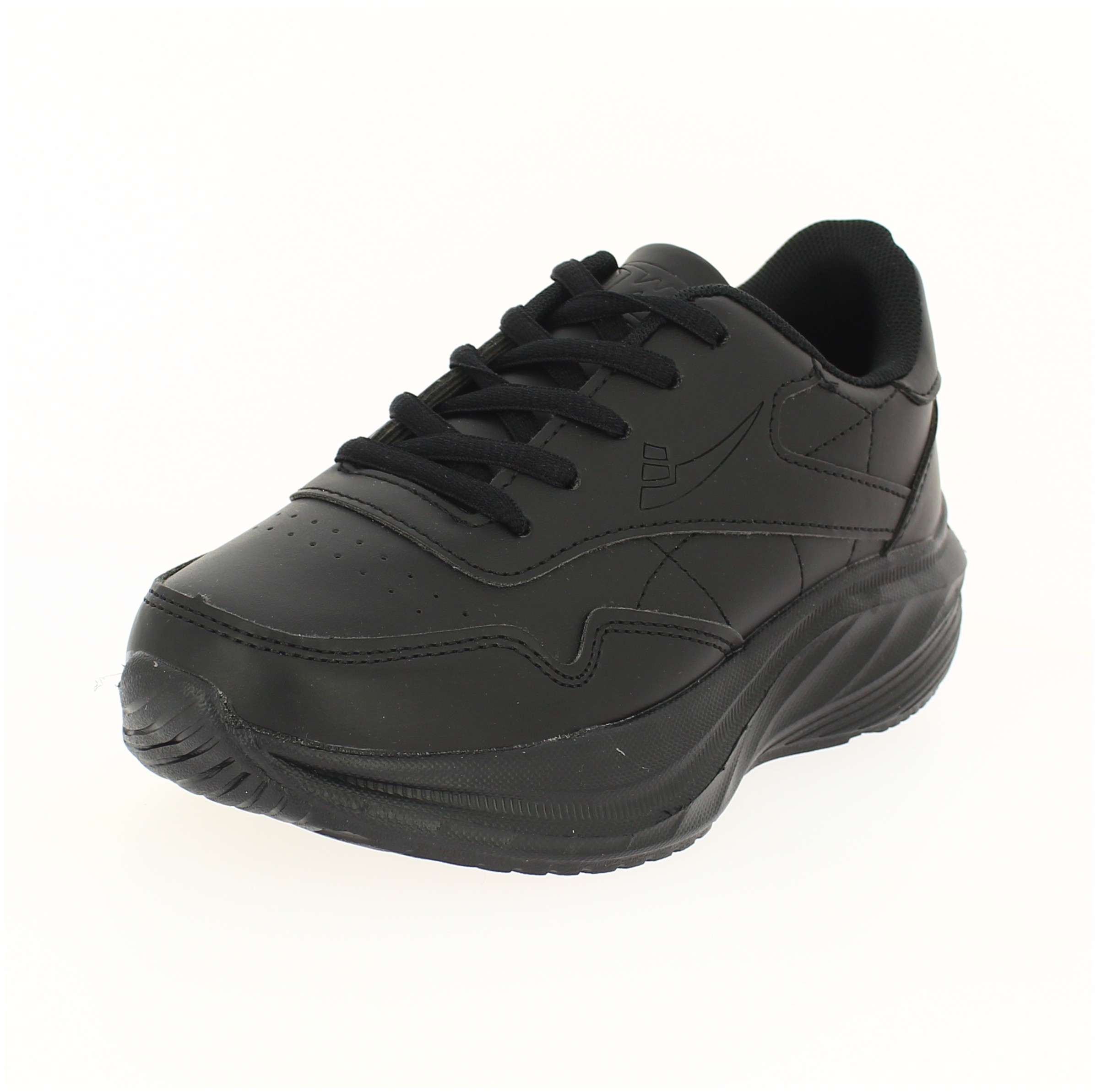 Winner Boys School Lacing Shoes Black