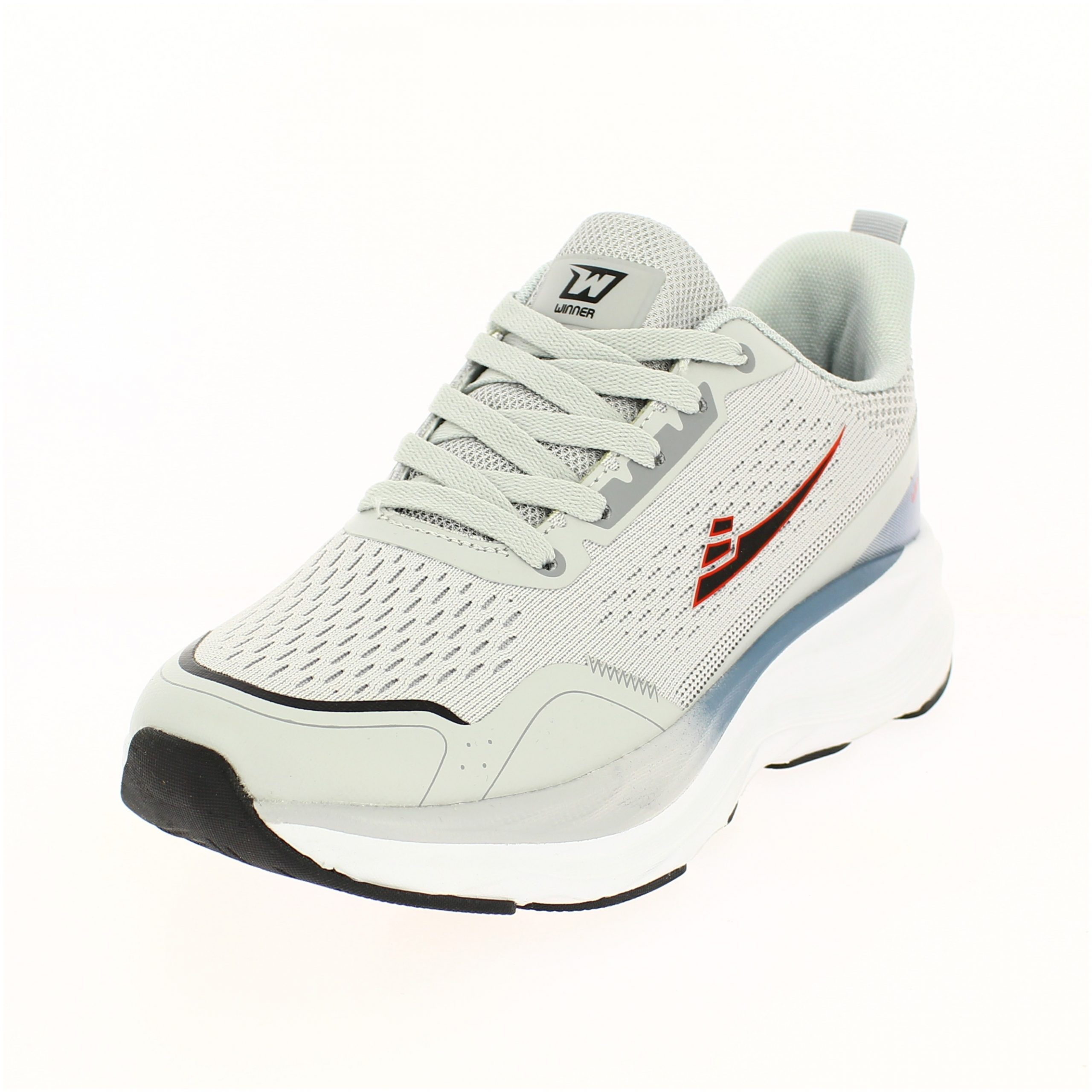 Winner Men Running Lacing Shoes Light Grey