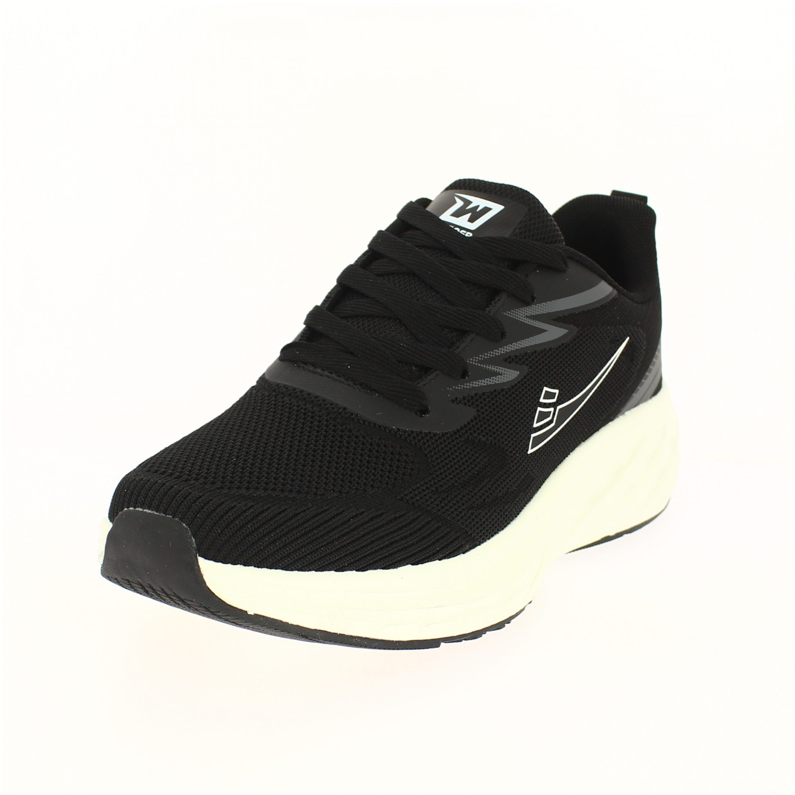 Winner Men Running Lacing Shoes Black