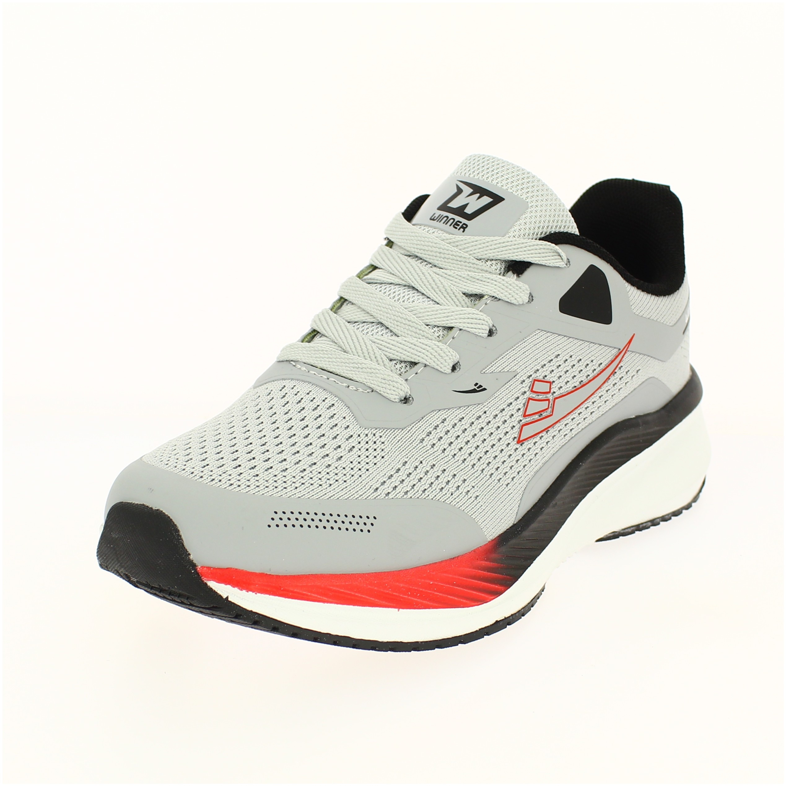Winner Men Running Lacing Shoes Grey