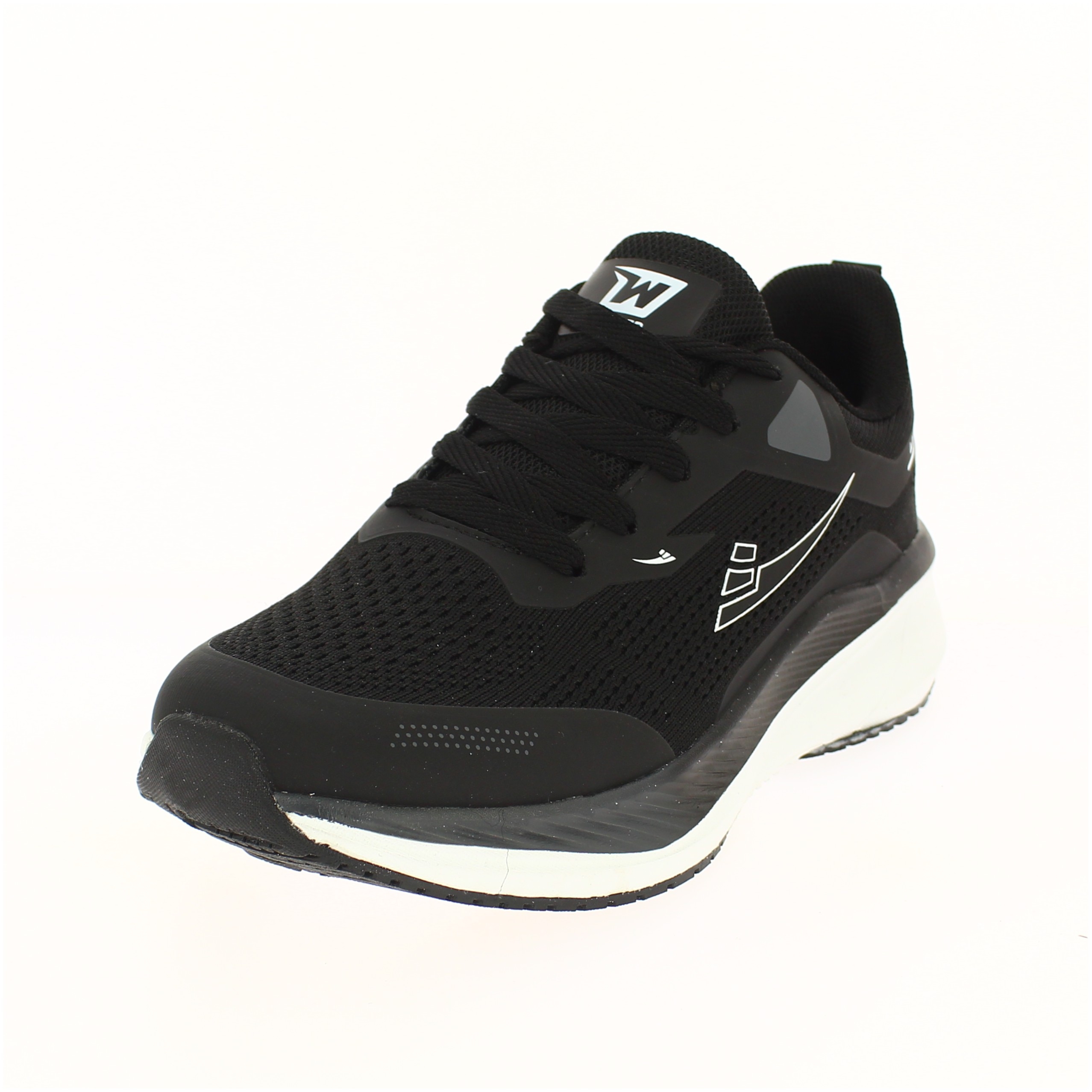 Winner Men Running Lacing Shoes Black