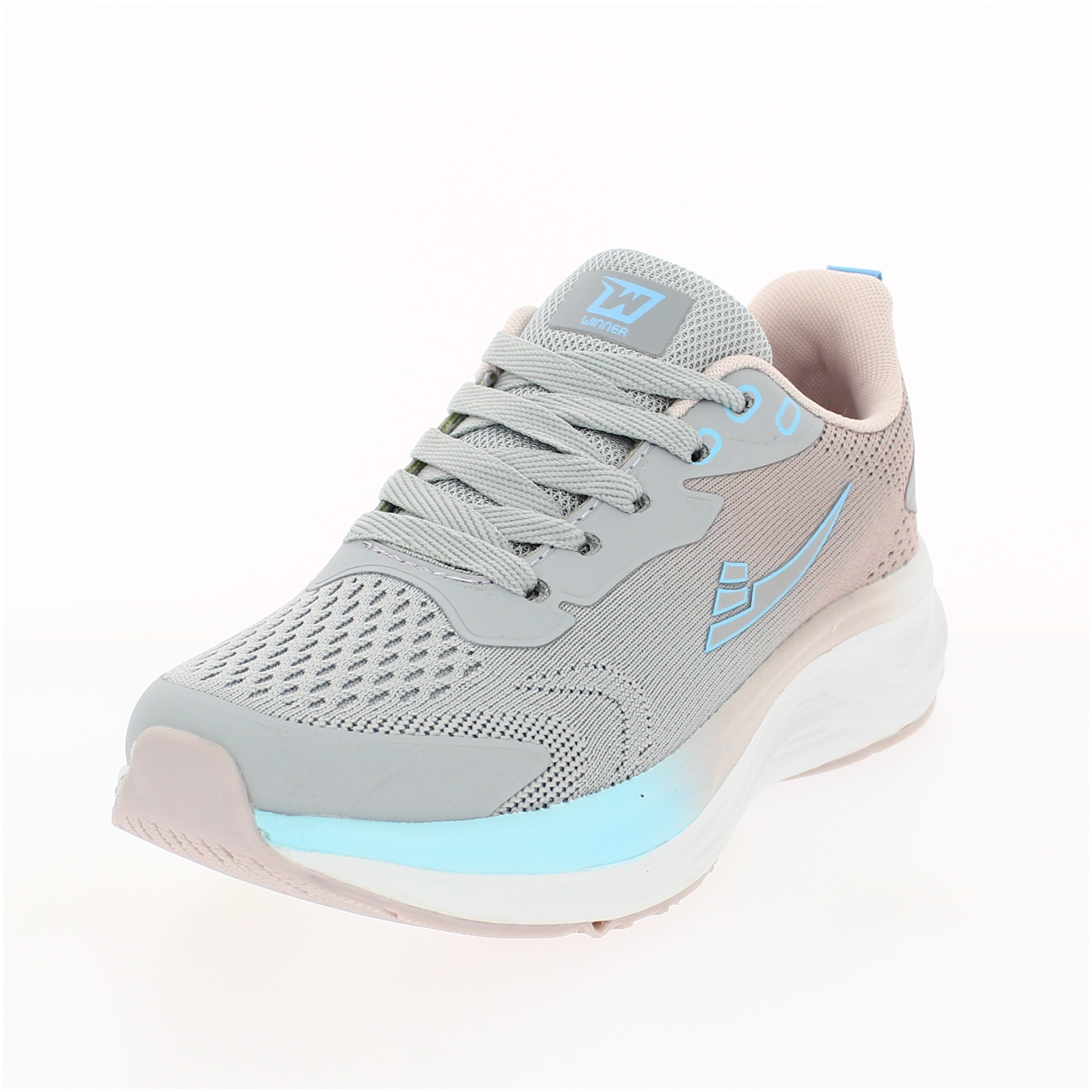 Winner Women Running Lacing Shoes Grey