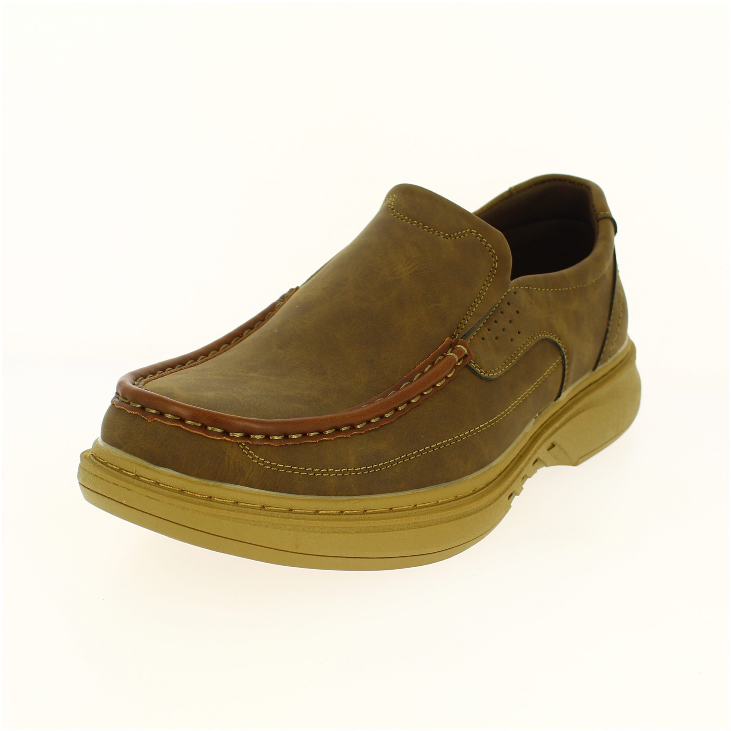 Valencia Men Casual Slip-On Shoes Khaki